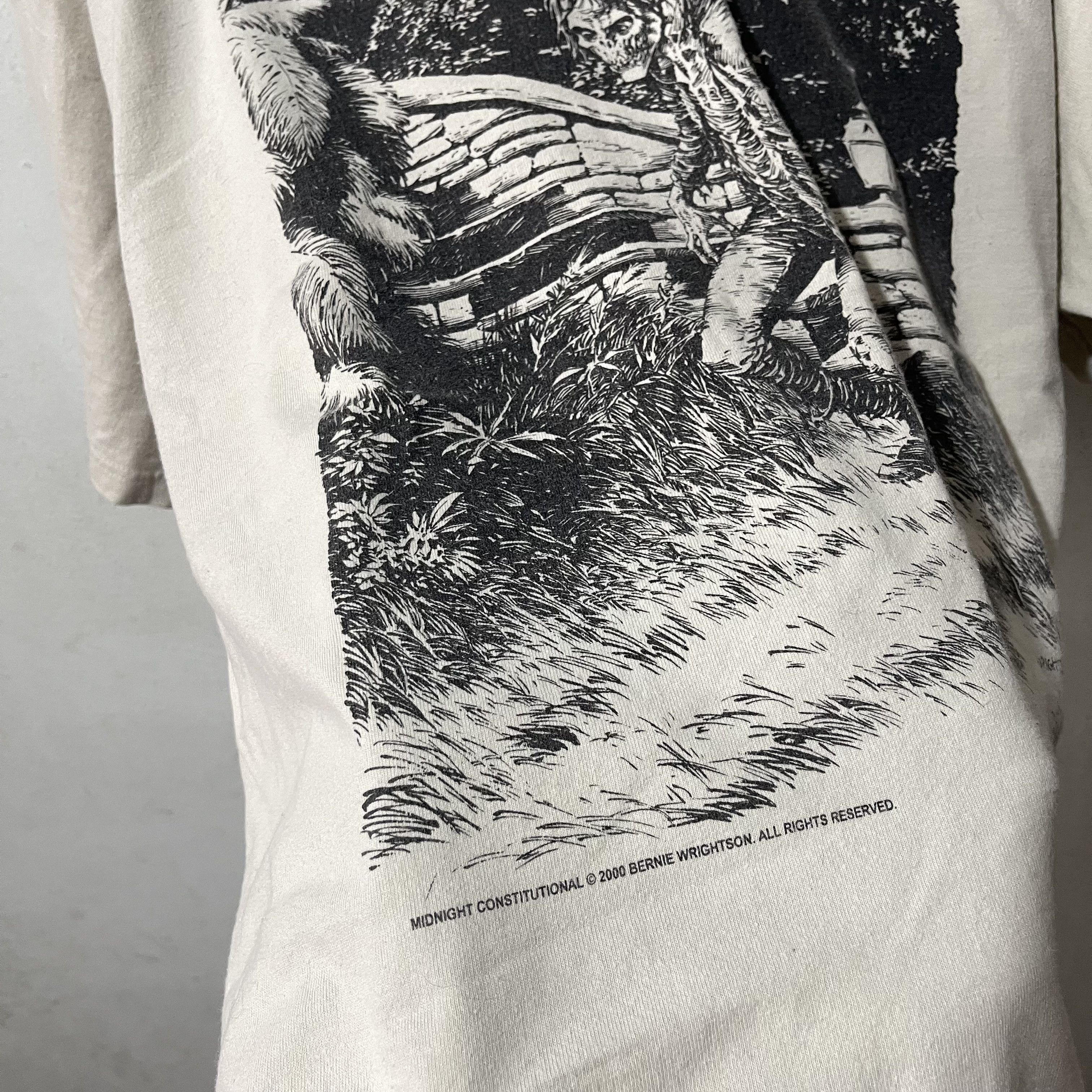 Vintage Vintage 2000 Bernie Wrightson Shirt Size US XL / EU 56 / 4 - 3 Thumbnail