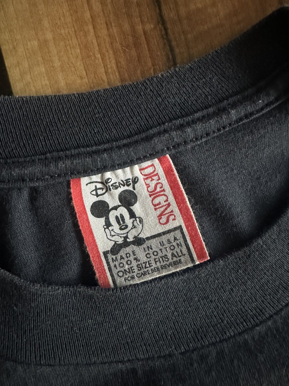 Disney Vintage Disney Designs 90s Black Double Sided Big Mickey Size US XXL / EU 58 / 5 - 3 Thumbnail