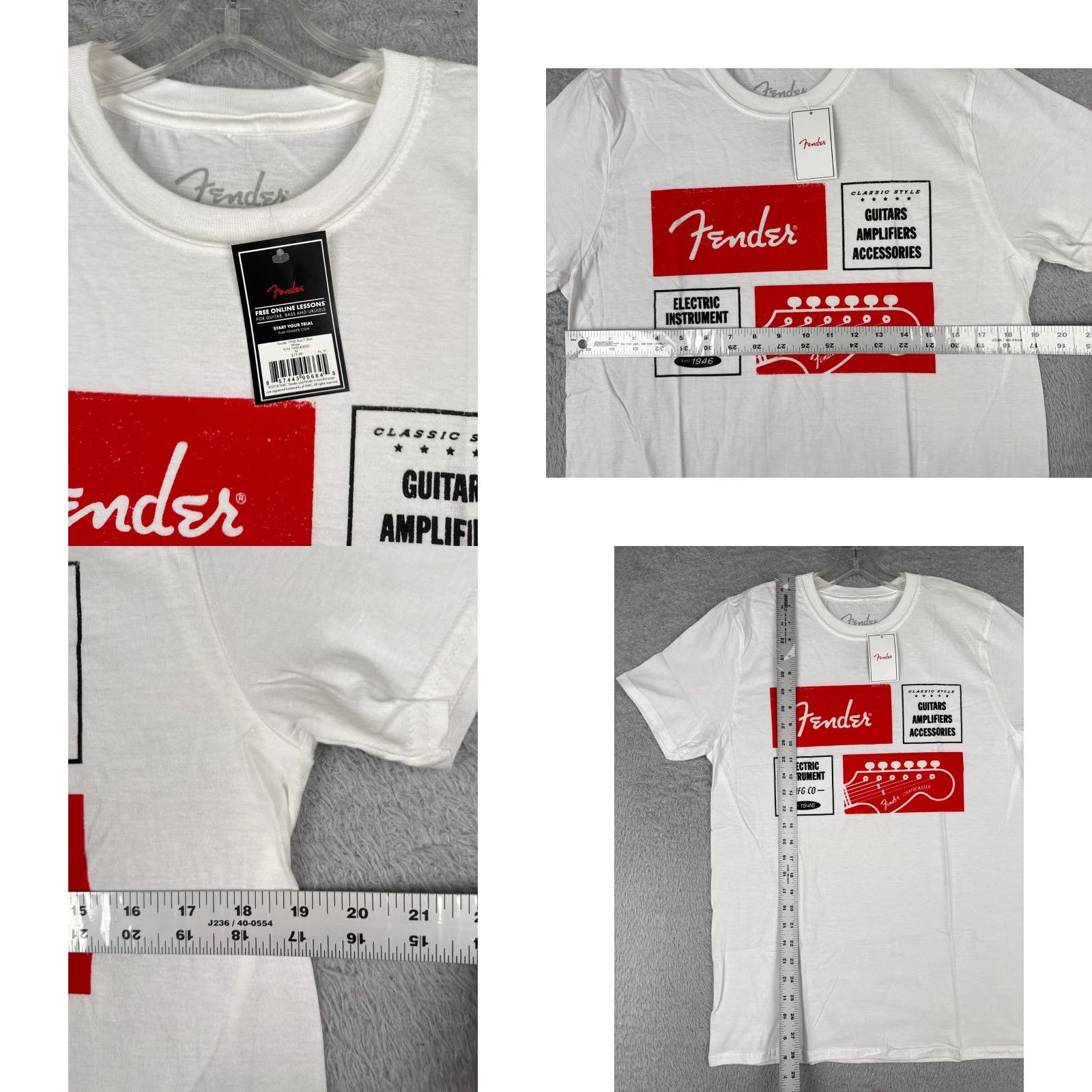 Fender Fender Shirt Men Medium White Red Guitar 1964 Stratocaster 100% Cotton TAGS Shirt Men Medium White Red Guitar 1964 Stratocaster 100% Cotton TAGS Size US M / EU 48-50 / 2 - 8 Thumbnail