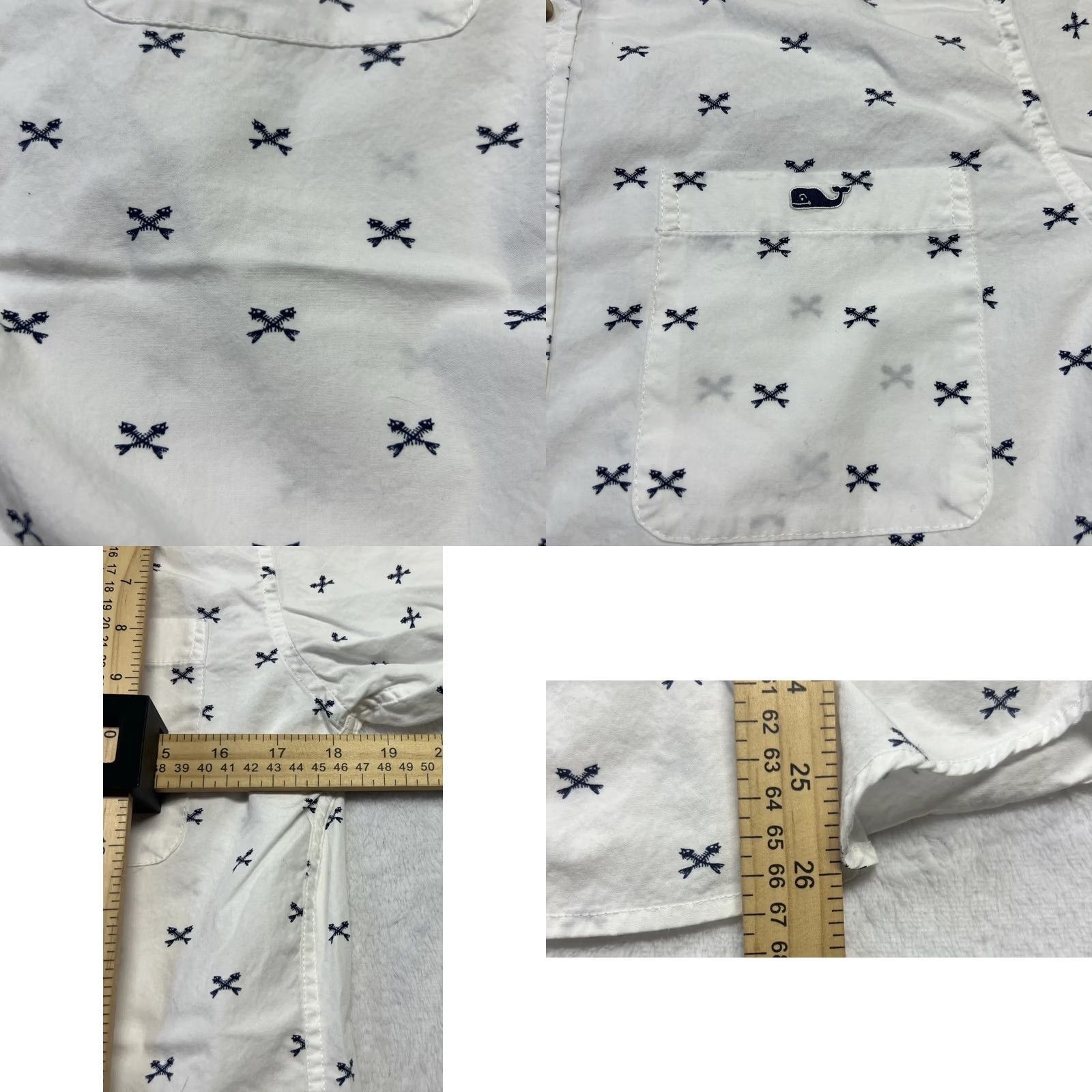 Vineyard Vines Vineyard Vines for Target Men’s Small White Nautical Print Button-Down Shirt Shirt Mens S White Nautical Print Button-Down Size US S / EU 44-46 / 1 - 8 Thumbnail