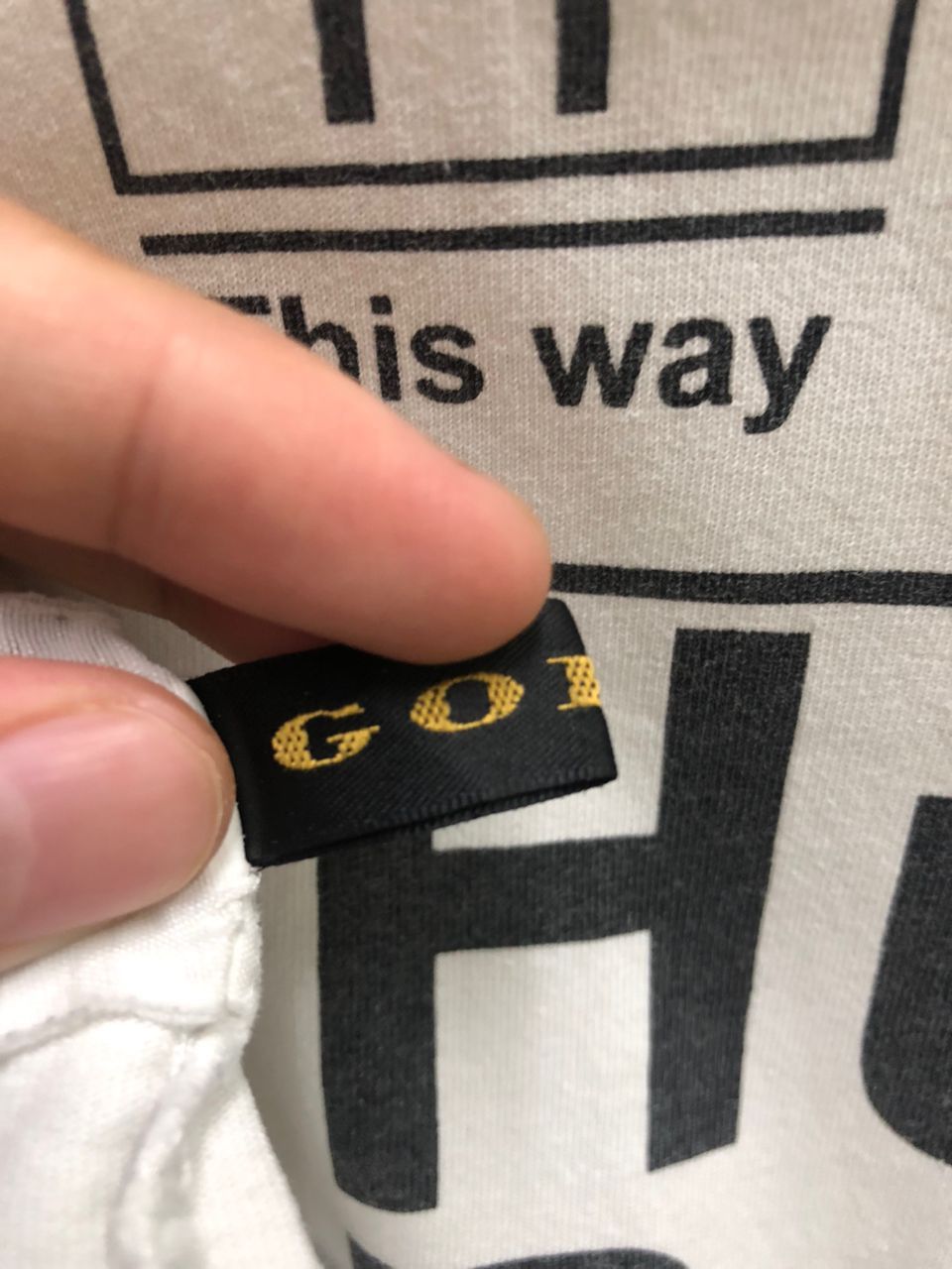 Vintage vintage Gorge human being from god heaven 100% organic Size US L / EU 52-54 / 3 - 8 Thumbnail