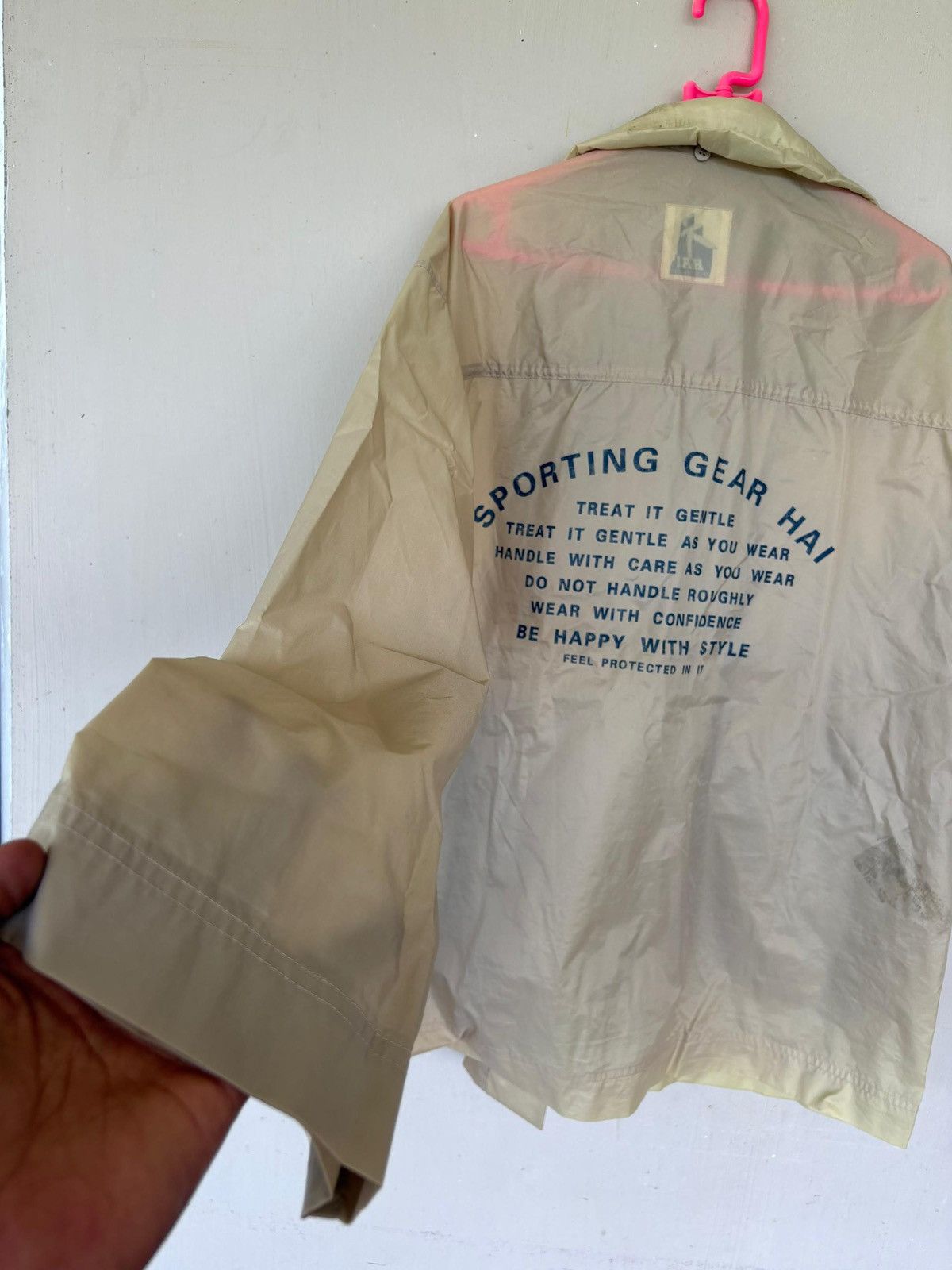 Issey Miyake Vintage Hai Sporting Gear Issey Miyake Nylon Jacket Be Happy Size US M / EU 48-50 / 2 - 7 Thumbnail