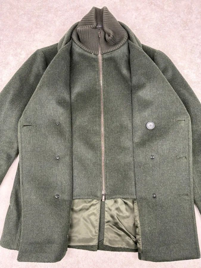 Emporio Armani AW2009 Emporio Armani Dark Green Wool Caban Jacket Size US M / EU 48-50 / 2 - 8 Thumbnail