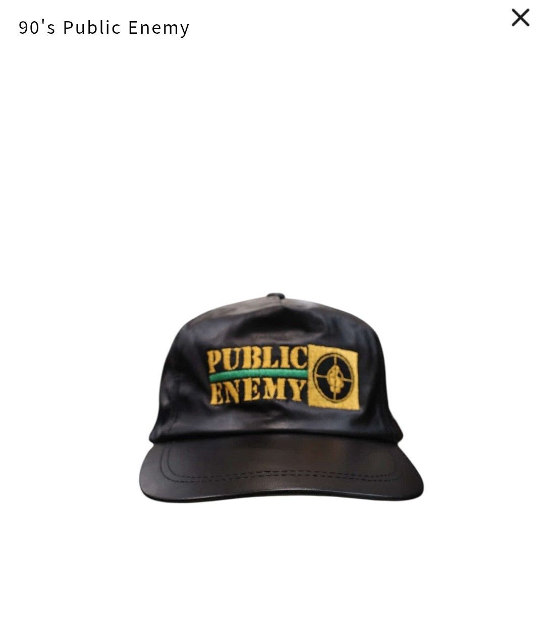 Public Enemy vintage Public Enemy Leather Hat Size ONE SIZE - 1 Thumbnail