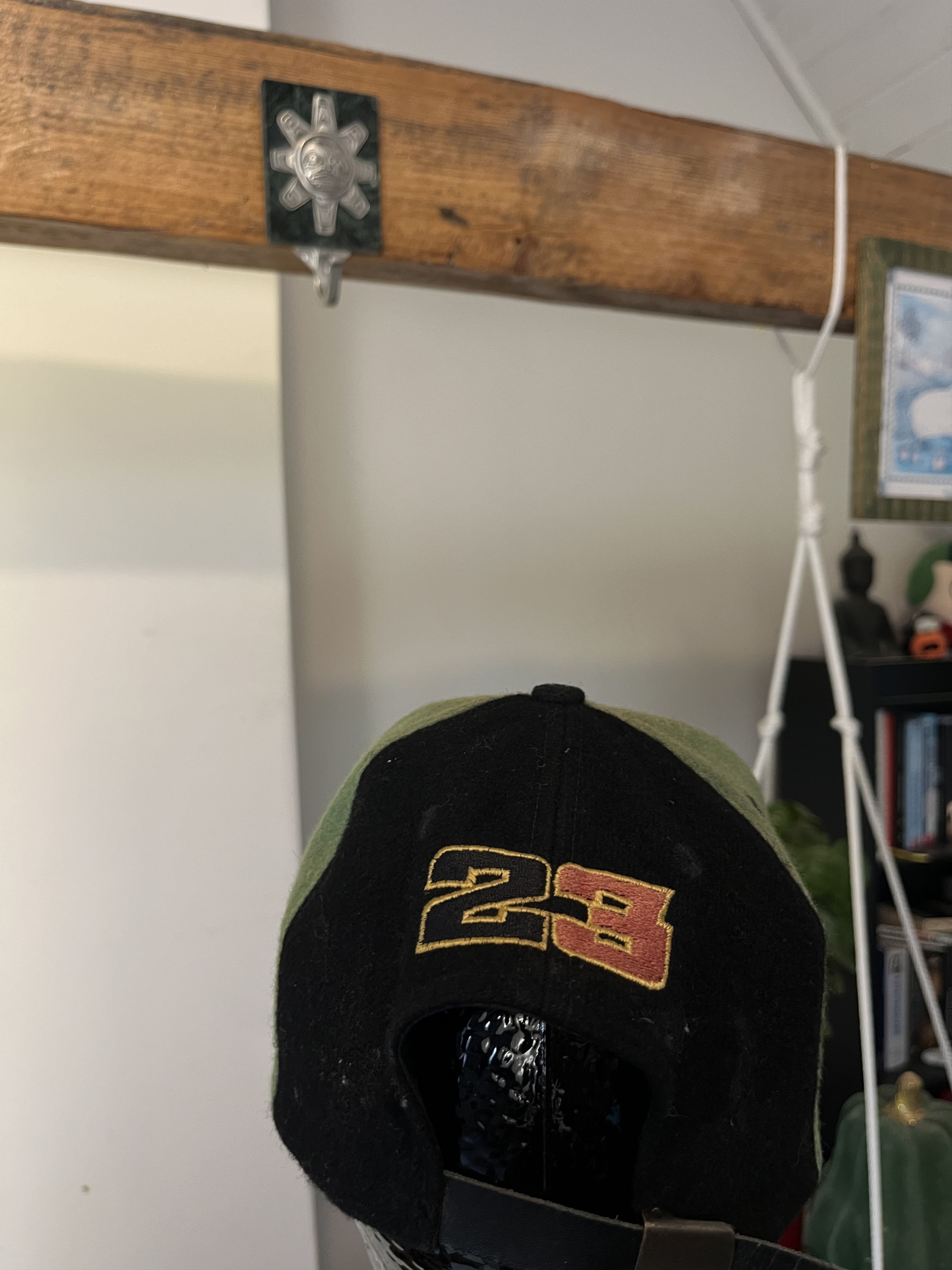 Jordan Brand × Nike × Vintage Vintage 90's Nike Air Jordan Big Logo Wool Cap Hat Size ONE SIZE - 4 Thumbnail