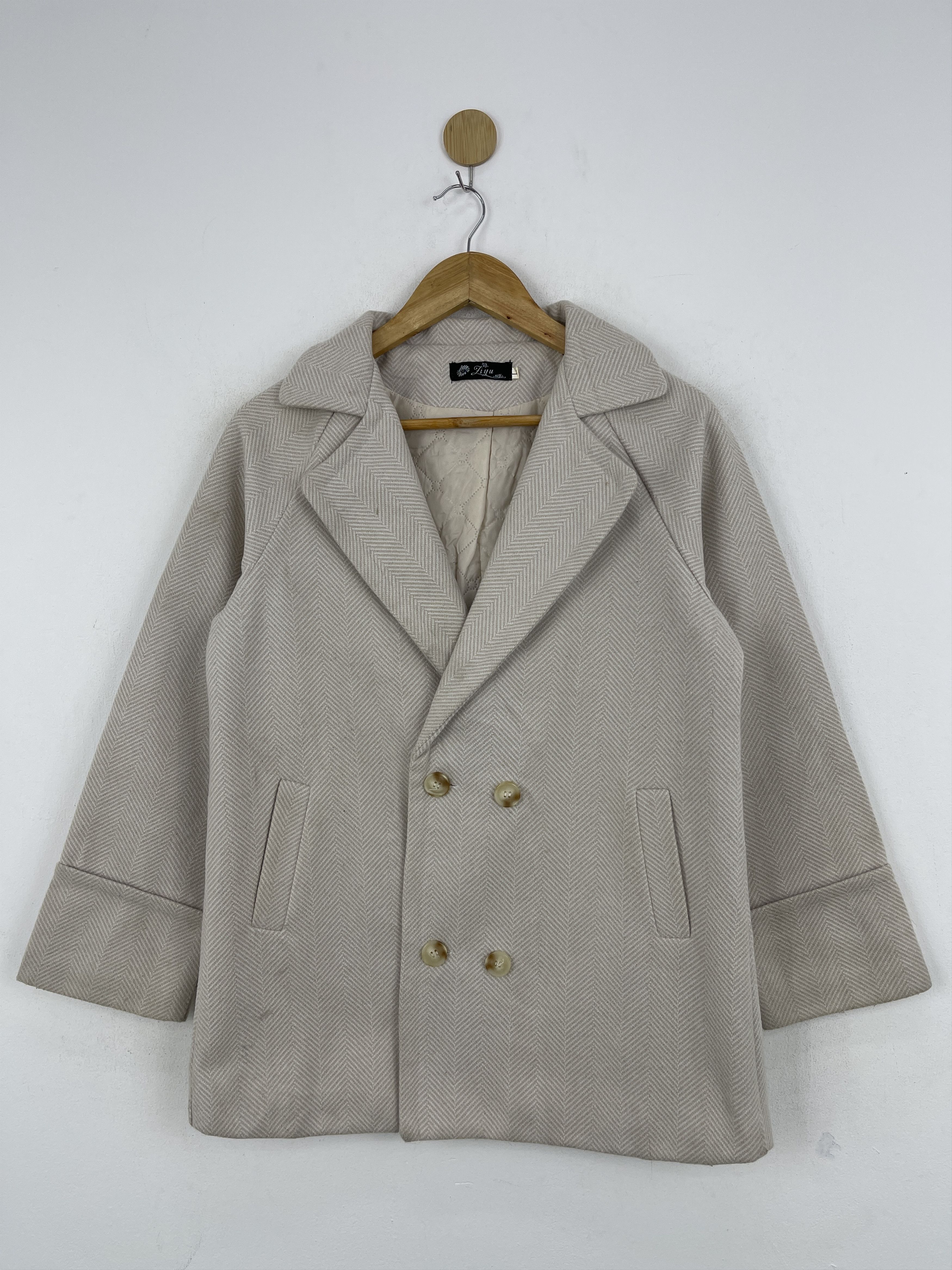 Japanese Brand Vintage Japanese Brand Double Breasted Wool JA0079 Jacket Size US XL / EU 56 / 4 - 1 Thumbnail