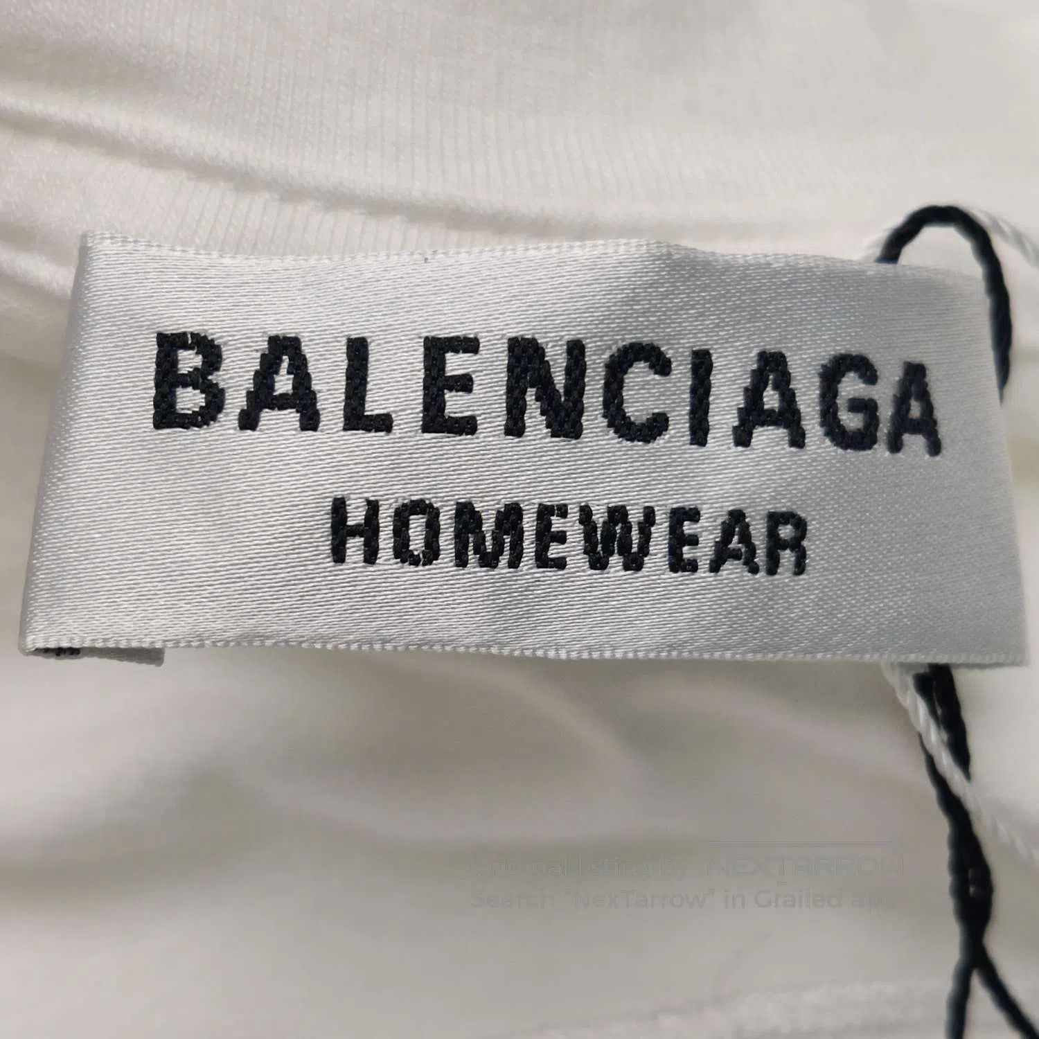 Balenciaga Balenciaga White Cotton Logo T. Size US S / EU 44-46 / 1 - 4 Thumbnail