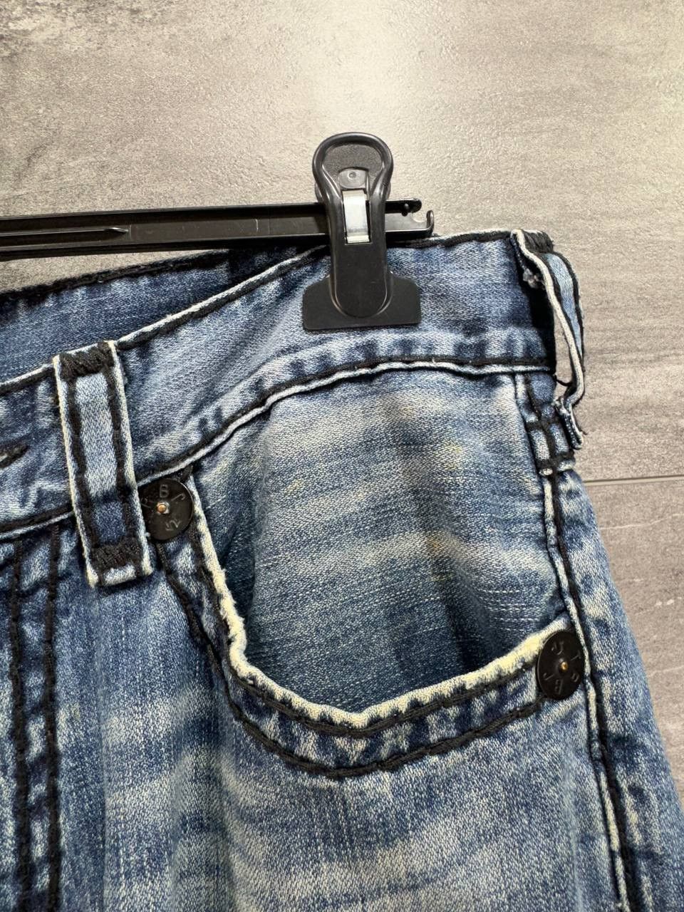 True Religion True Religion Vintage Blue Jeans Denim Black Stitching Size US 34 / EU 50 - 6 Thumbnail