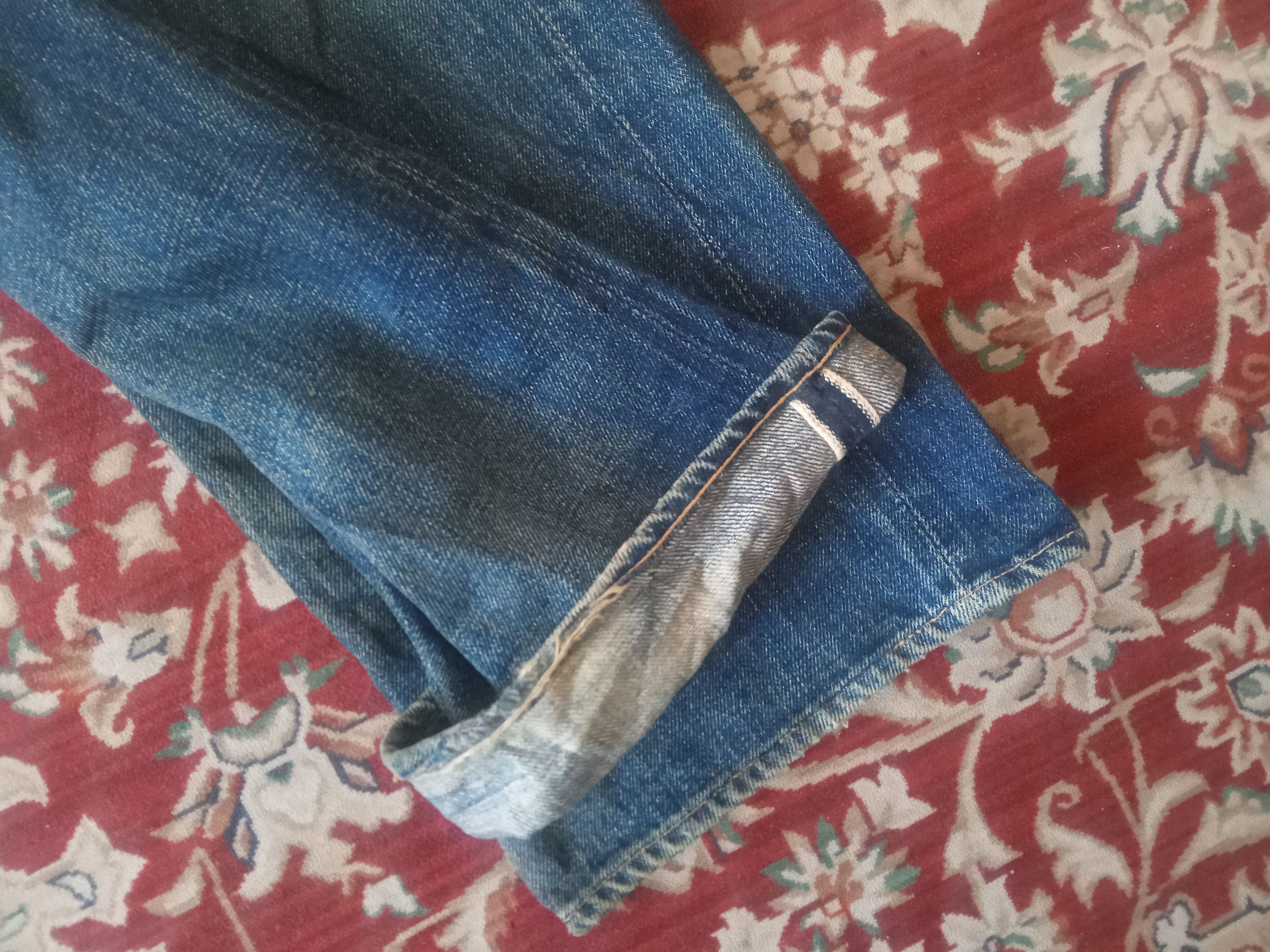 Denime Vintage Denime Selvedge Distressed Jeans Size US 31 - 7 Thumbnail