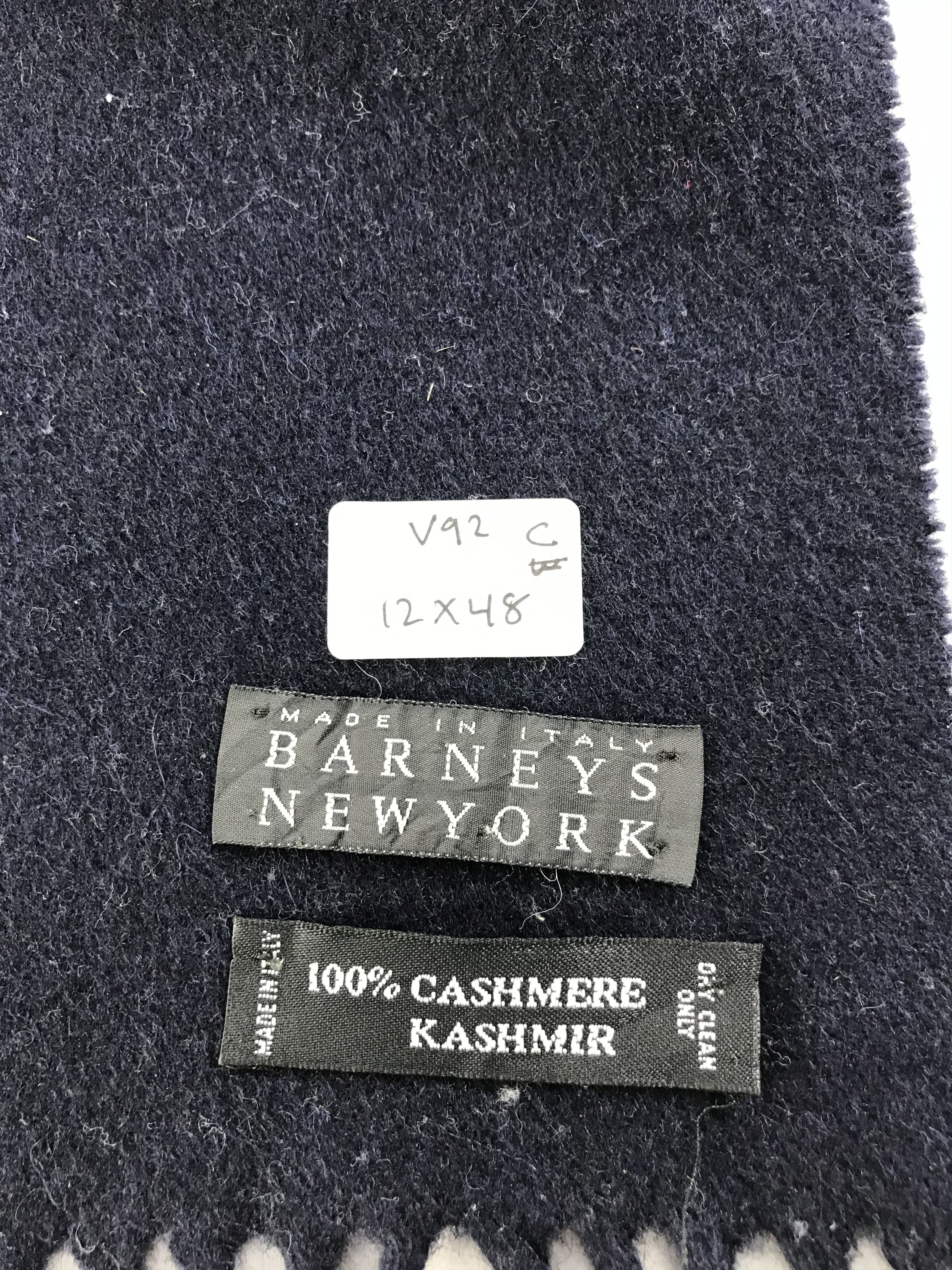 Barneys New York Barneys New York Cashmere Scarf Muffler V92 Size ONE SIZE - 10 Thumbnail