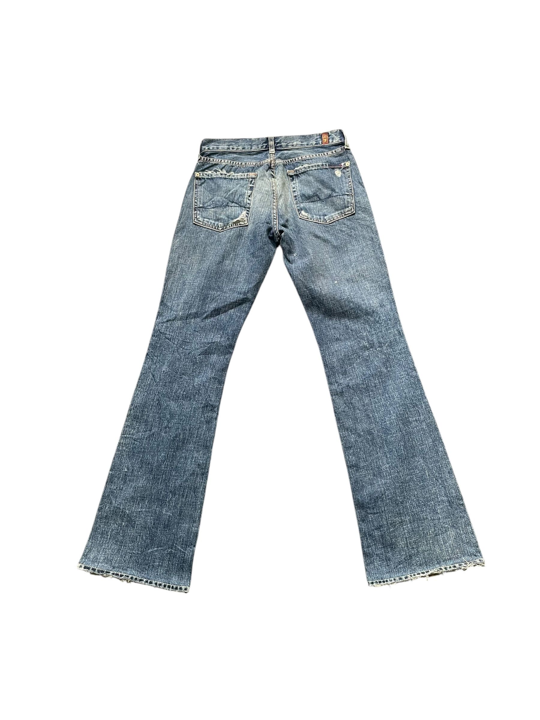 7 For All Mankind Flare 7 For All Mankind Distresed Denim Size 29" - 4 Thumbnail