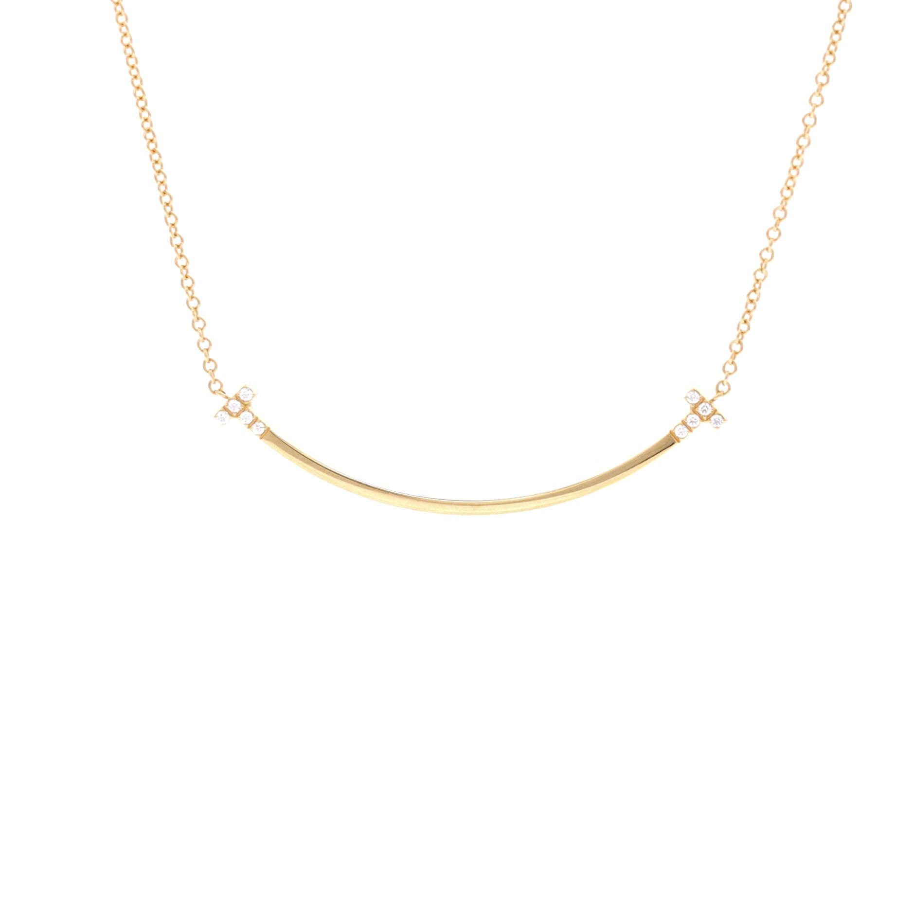 Tiffany & Co. T Smile Pendant Necklace Size ONE SIZE - 1 Thumbnail