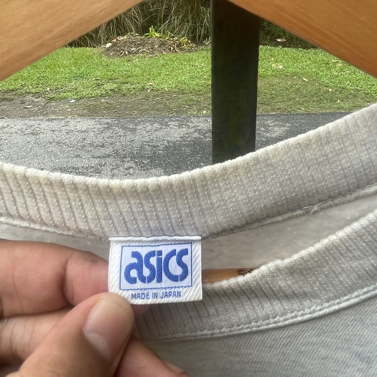 Asics × Japanese Brand × Vintage 🔥🇯🇵Vintage 90s ASICS Tigon Big Logo Sweatshirts Size US S / EU 44-46 / 1 - 11 Thumbnail