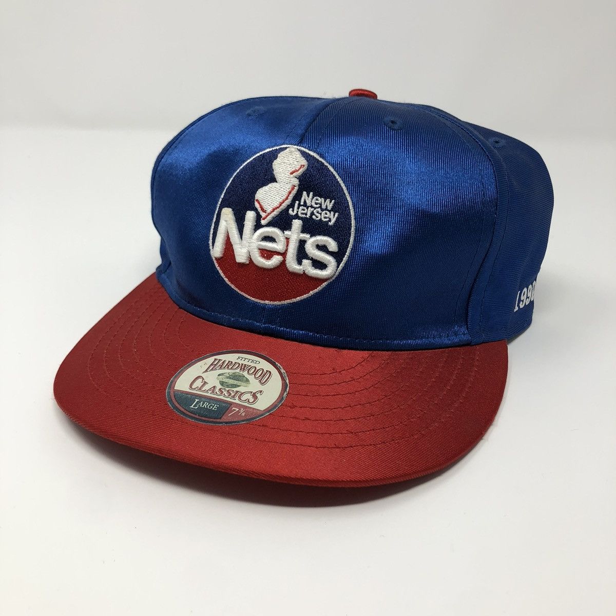 NBA Hardwood Classics New Jersey Nets Fitted Hat 7 3/8 Size ONE SIZE - 1 Thumbnail