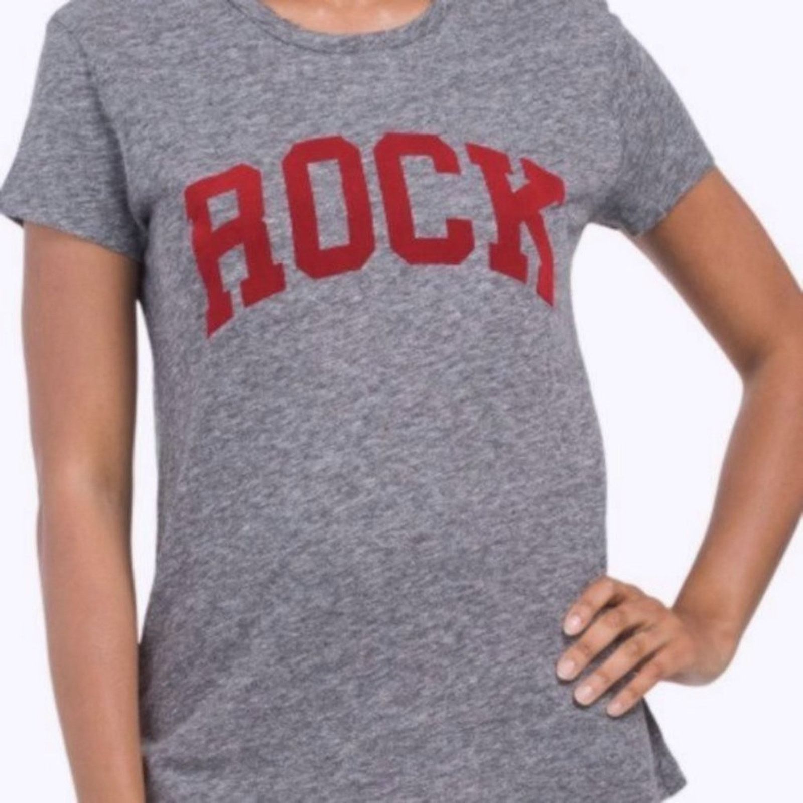 Zadig & Voltaire Zadig & Voltaire Flocked Rock Detail Tee Gray M Size M / US 6-8 / IT 42-44 - 1 Thumbnail