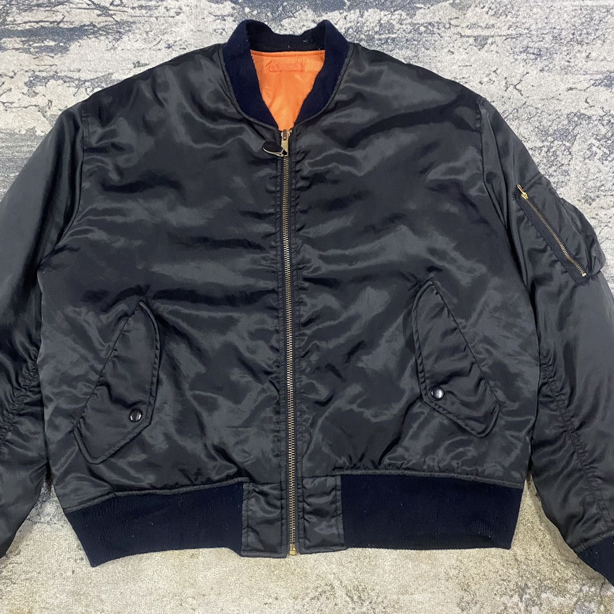 Japanese Brand Airforce Intermedjate Ma1 Flight Bomber Jacket Size US M / EU 48-50 / 2 - 2 Thumbnail