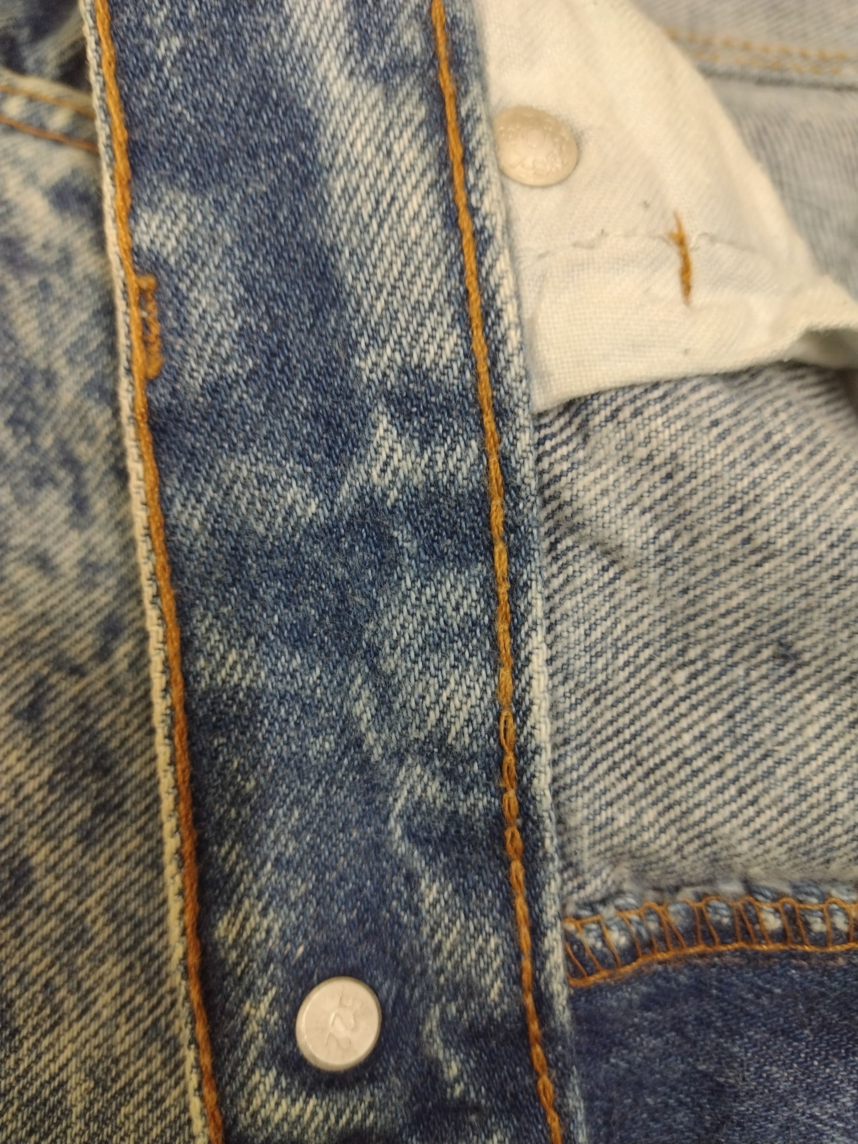 If Six Was Nine × Le Grande Bleu (L.G.B.) × Levi's Crazy acid wash Levi’s Vintage Jeans Size US 34 / EU 50 - 16 Thumbnail