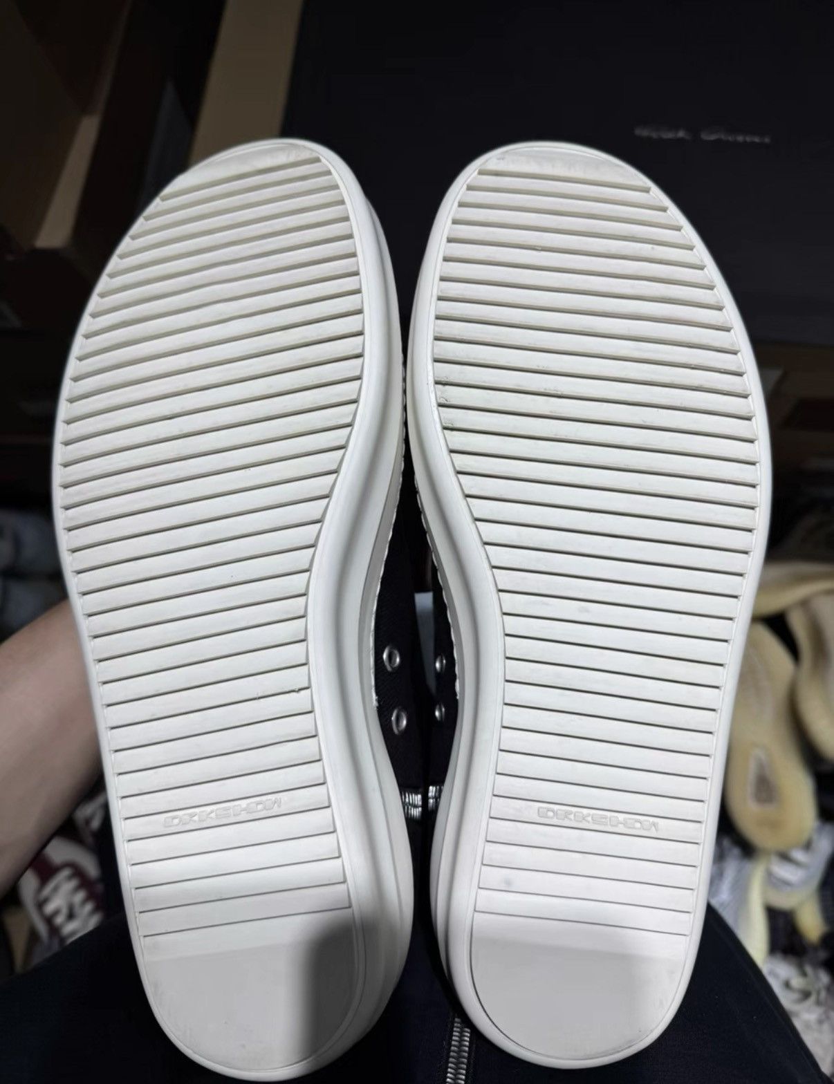Rick Owens Rick Owens DRKSHDW 23SS Eyelet Ring High Top Sneakers K37 Size US 8.5 / EU 41-42 - 7 Thumbnail