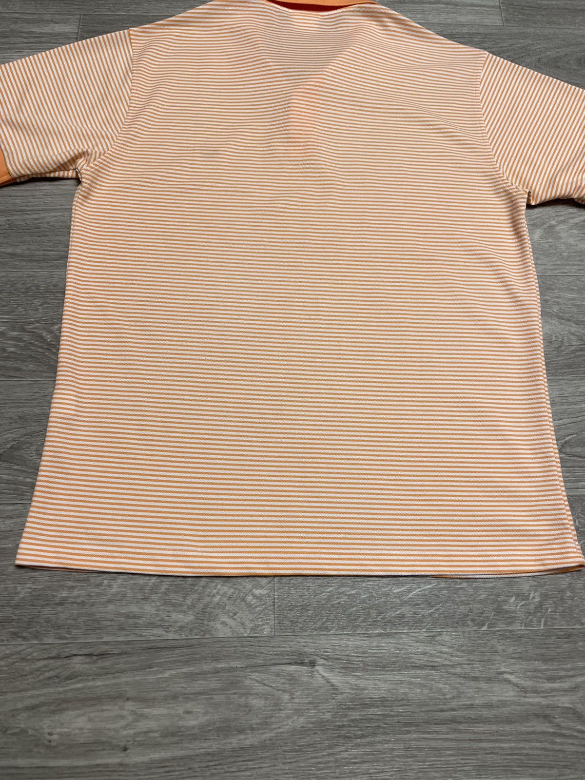 Lacoste Vintage Lacoste Orange Striped Polo Shirt Size US M / EU 48-50 / 2 - 13 Thumbnail