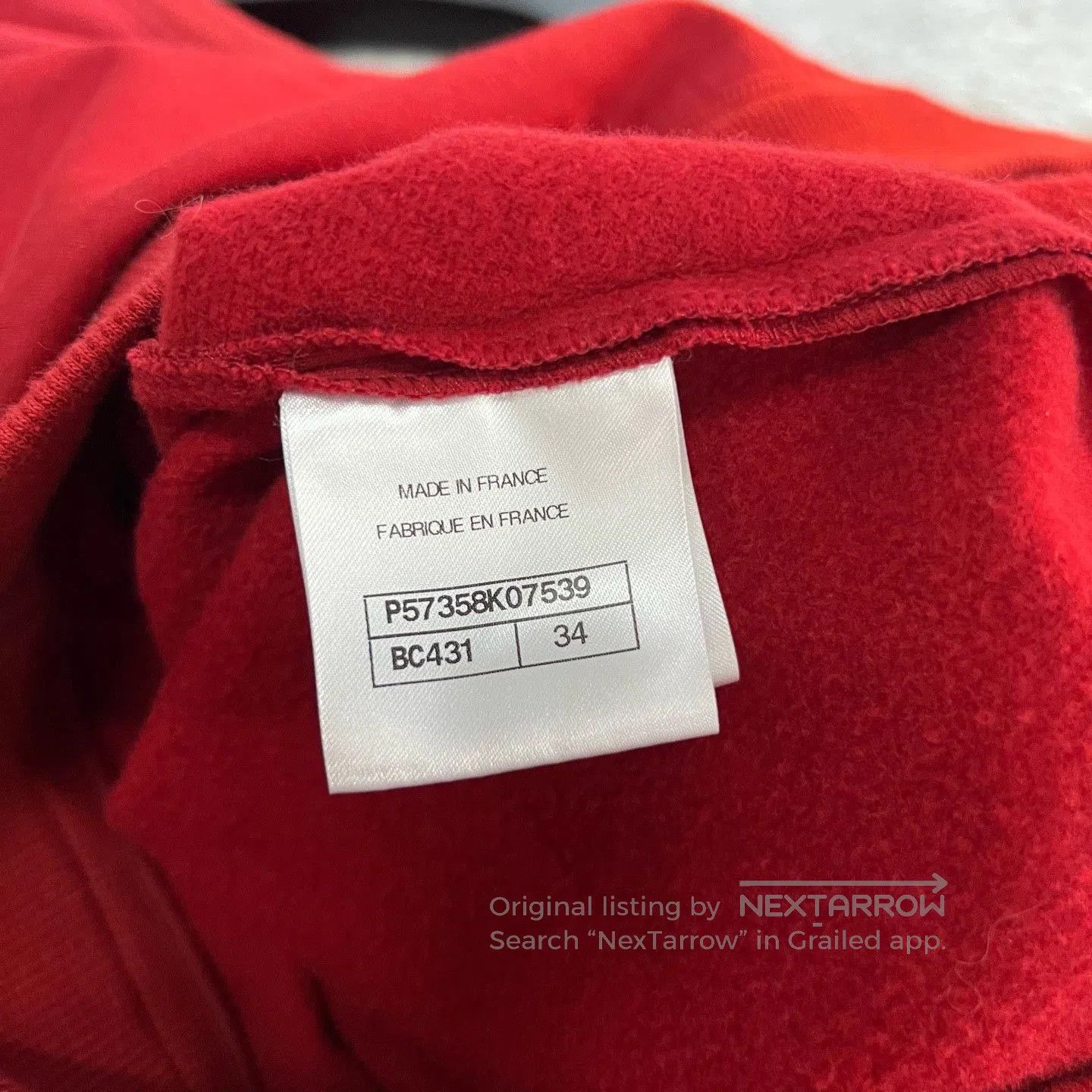 Chanel Chanel Red Letter Sweatshirt. Size XXS / US 00 / IT 34 - 4 Thumbnail