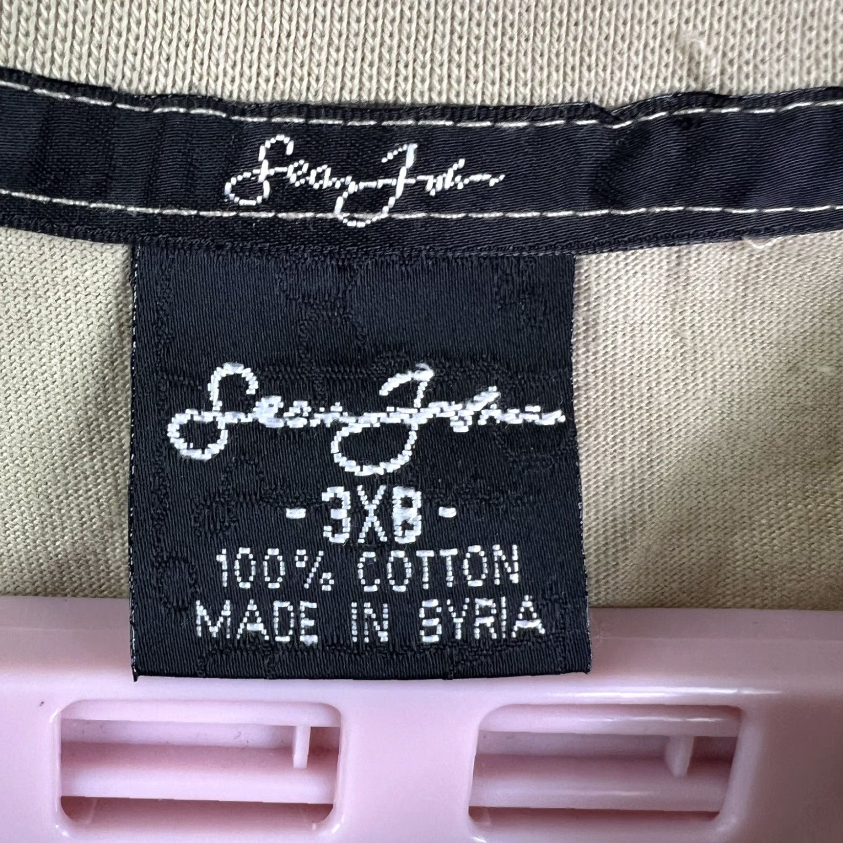 Sean John VINTAGE Sean John NYC Collector's Edition 3XB Long Sleeve T Shirt Men's Cotton Beige Big 4X Logo Embroidered shirt Size US XXL / EU 58 / 5 - 5 Thumbnail