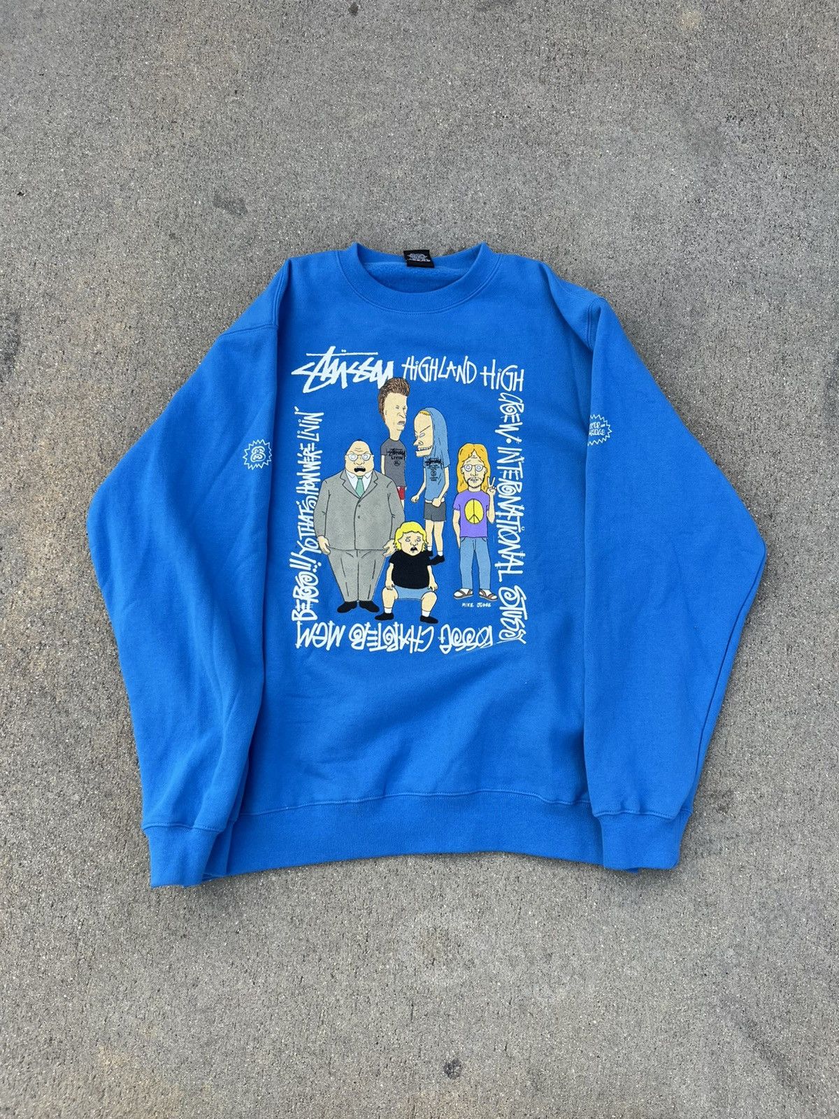 Stussy Stussy Beavis & Butthead Crewneck Size US M / EU 48-50 / 2 - 2 Thumbnail