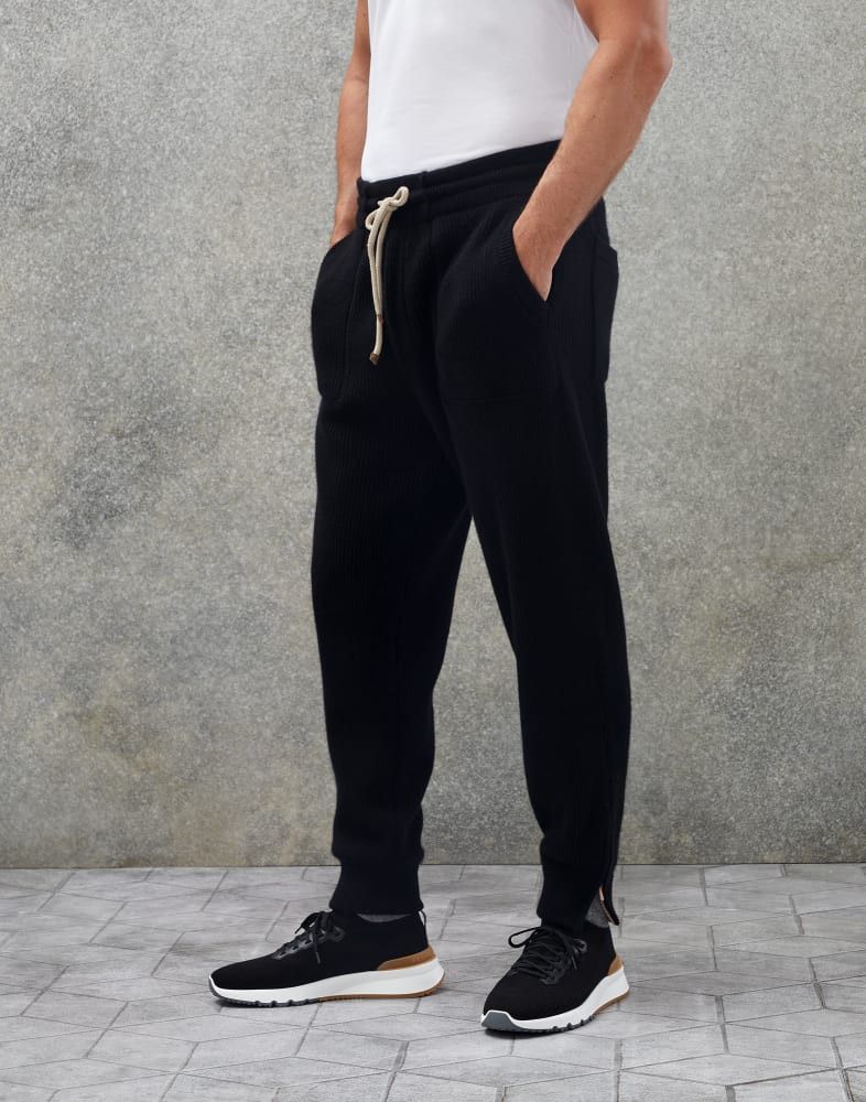 Brunello Cucinelli o1w1db10924 Cashmere Pant in Balck Size US 36 / EU 52 - 1 Preview