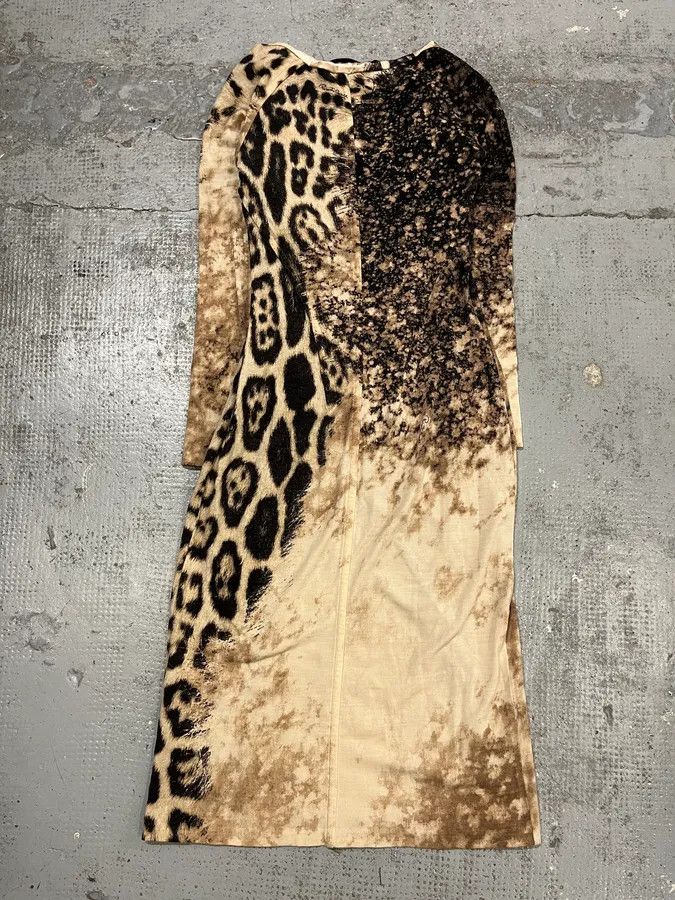 Roberto Cavalli FW2001 Roberto Cavalli Gradient Leopard Dress Size S / US 4 / IT 40 - 7 Thumbnail