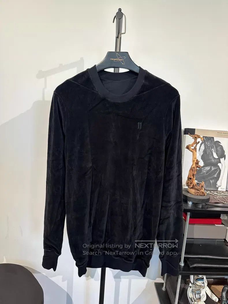 Boris Bidjan Saberi Boris Bidjan Saberi Double-sided velvet printed crewneck s Size XXS / US 00 / IT 34 - 3 Thumbnail