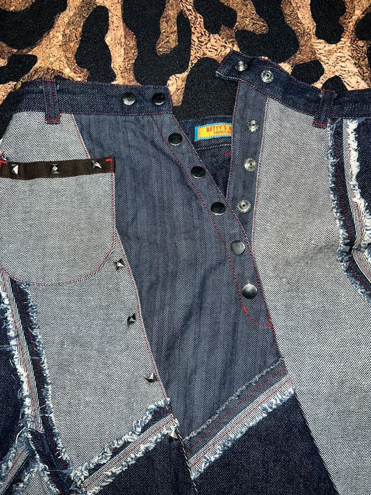Japanese Brand Vintage y2k denim patch long skirt 🦋💗 Size 24" / US 00 / IT 34 - 11 Thumbnail