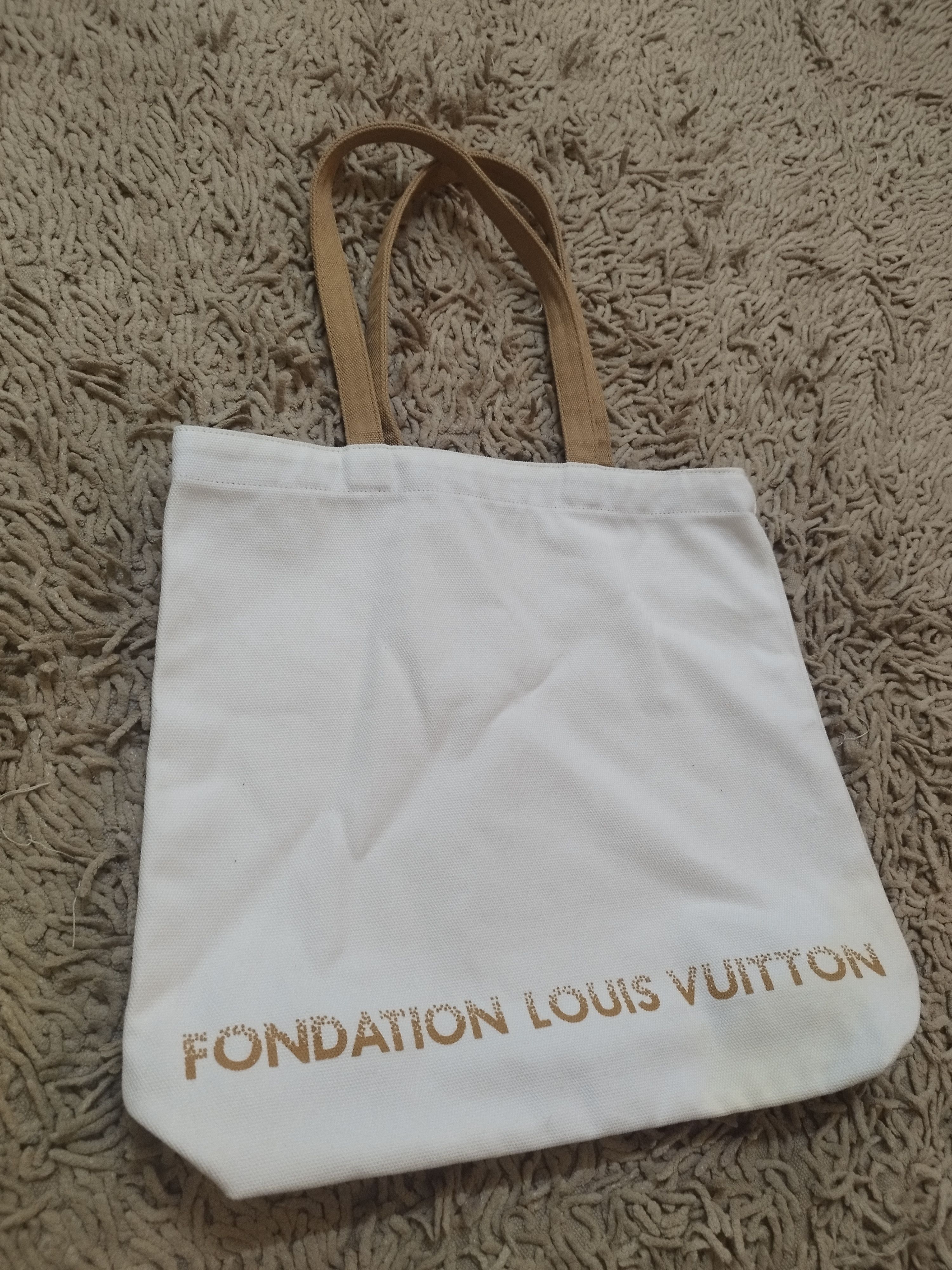 Louis Vuitton Louis Vuitton Foundation Canvas Cotton 100 Tote Bag ! Size ONE SIZE - 5 Thumbnail
