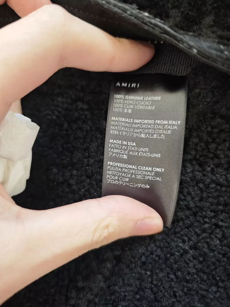 Amiri Amiri Black Biker Jacket Size US L / EU 52-54 / 3 - 3 Thumbnail