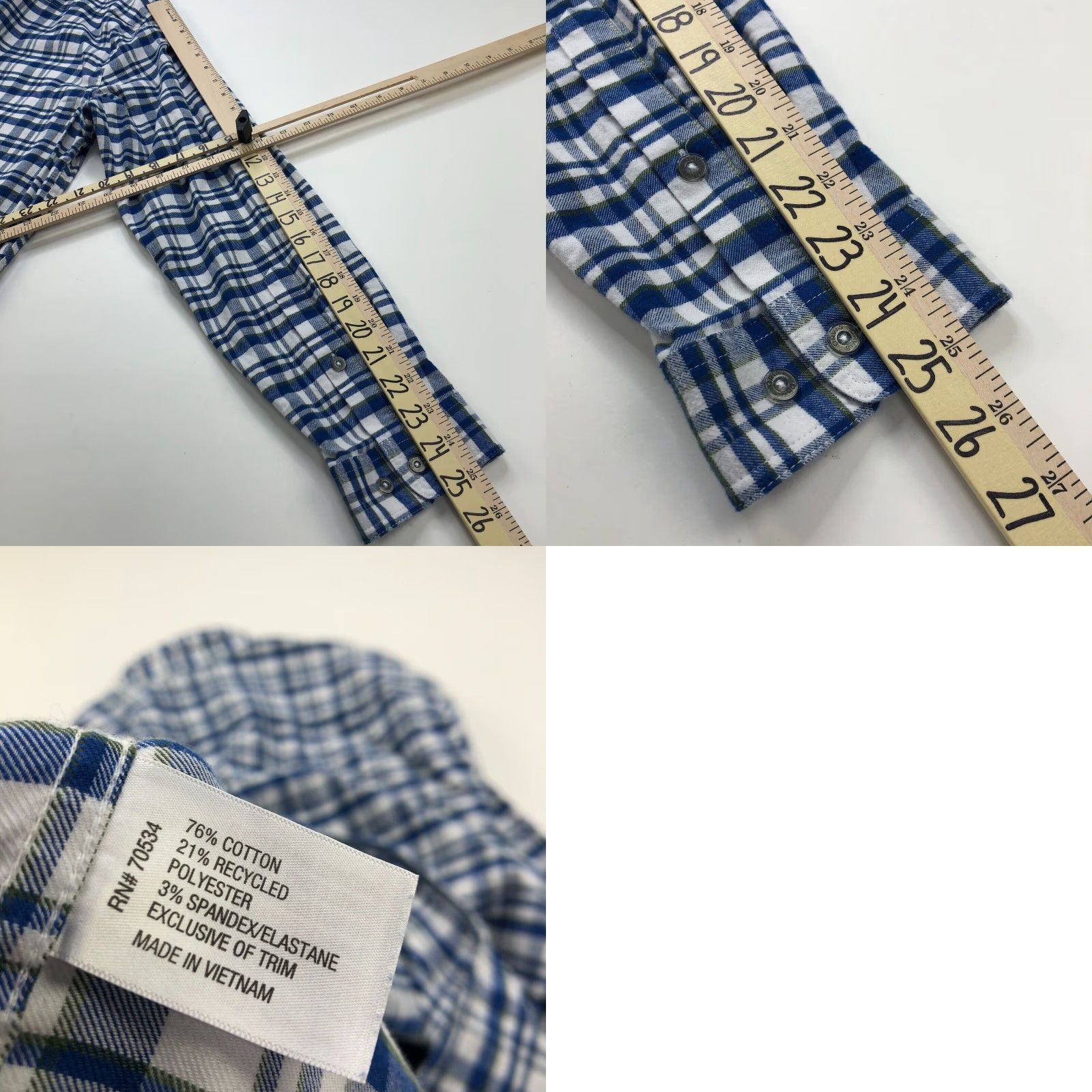 Orvis Orvis Shirt Plaid Cotton Long Sleeve Button-Up Collared Blue Mens L Regular Casual Flannel Shirt Size US L / EU 52-54 / 3 - 8 Thumbnail