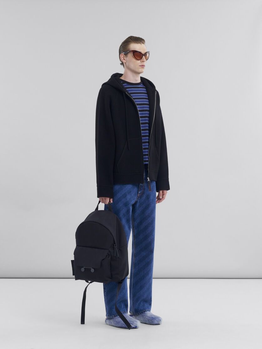 Marni o1f1d3z0326 Boxy T-Shirt in Black/Blue Size US S / EU 44-46 / 1 - 5 Thumbnail