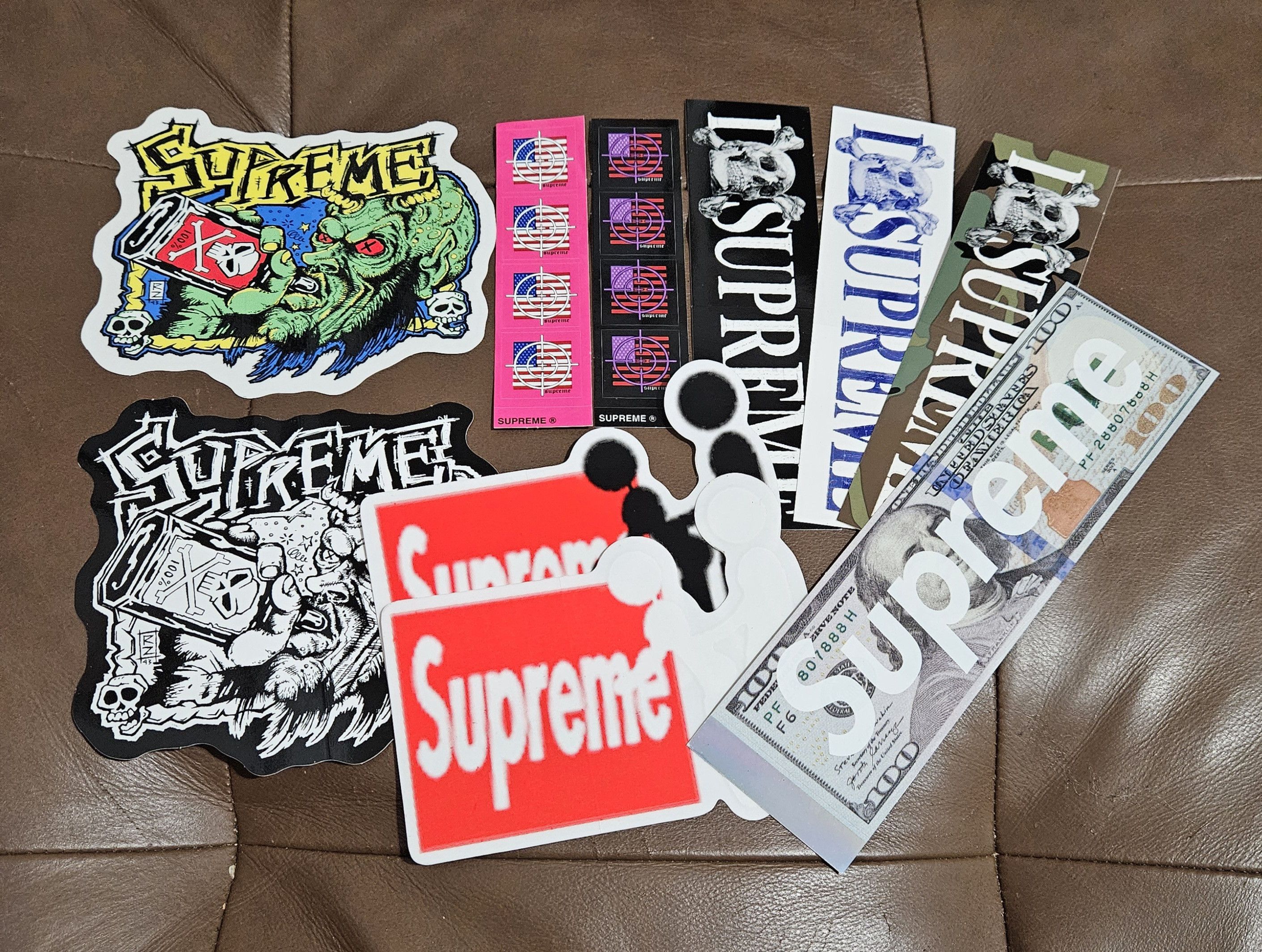 Supreme franklin box logo sticker 100ドル