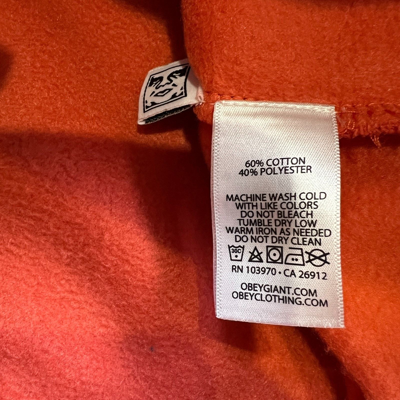 Obey × Vintage Obey Sweatshirt 1/4 Zip Spell Out Fleece Pullover Jacket Size US L / EU 52-54 / 3 - 8 Thumbnail