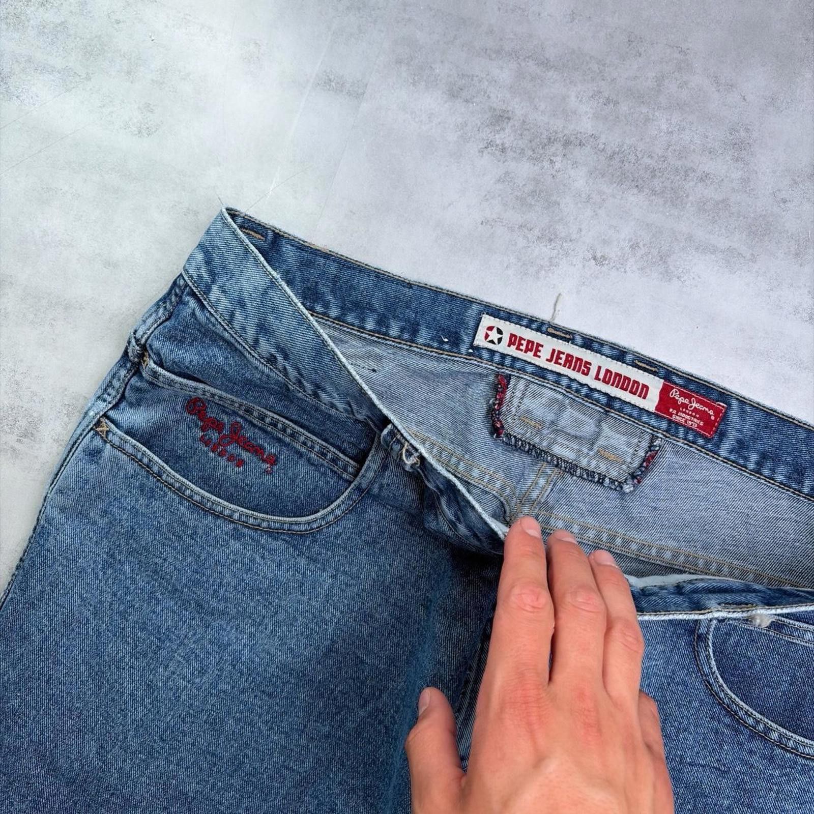 Pepe Jeans Y2K Pepe Jeans London Grunge Baggy Carpenter Denim Jeans Size US 38 / EU 54 - 5 Thumbnail