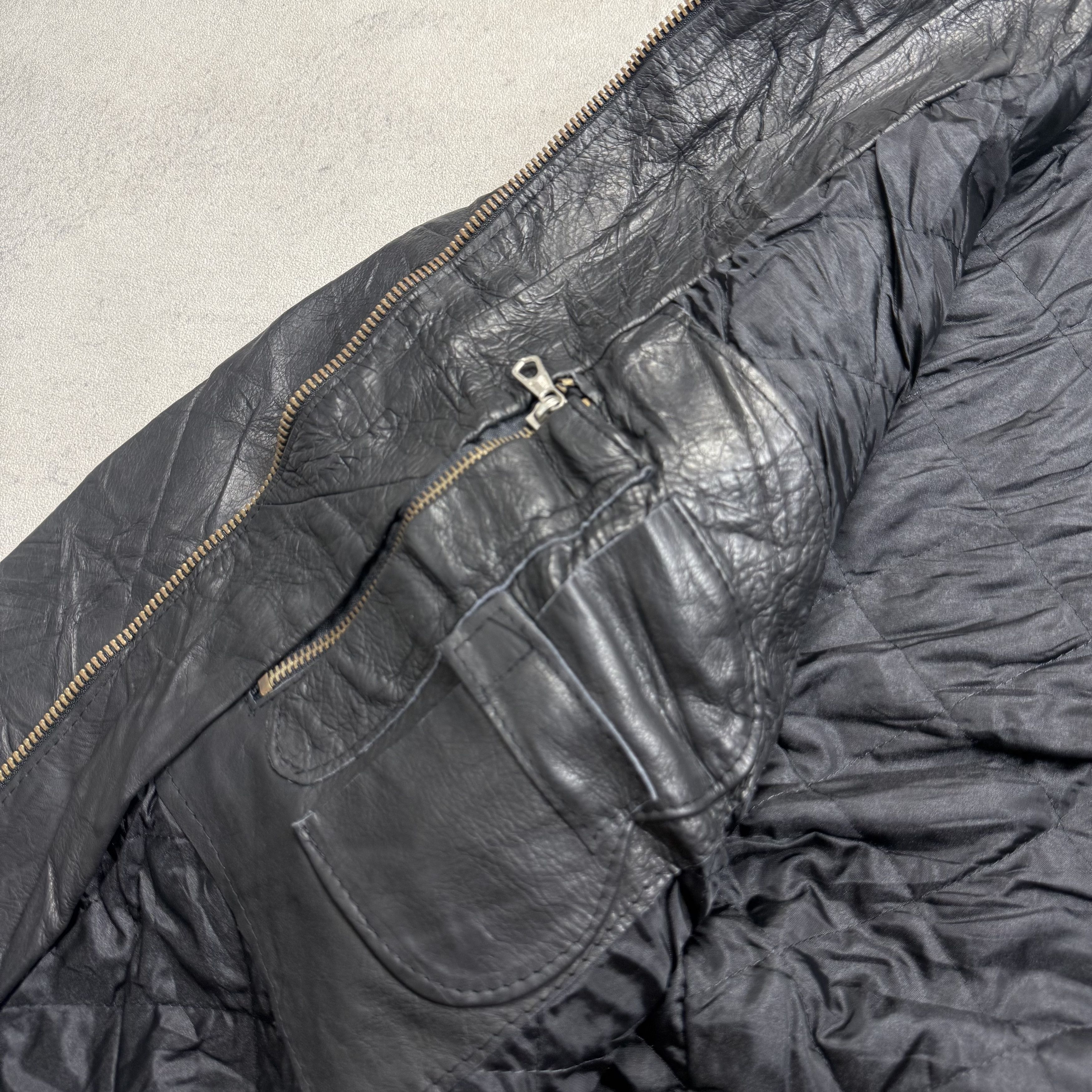 Vera Pelle Vintage 90s Vera Pelle Flight Jacket Size US M / EU 48-50 / 2 - 6 Thumbnail