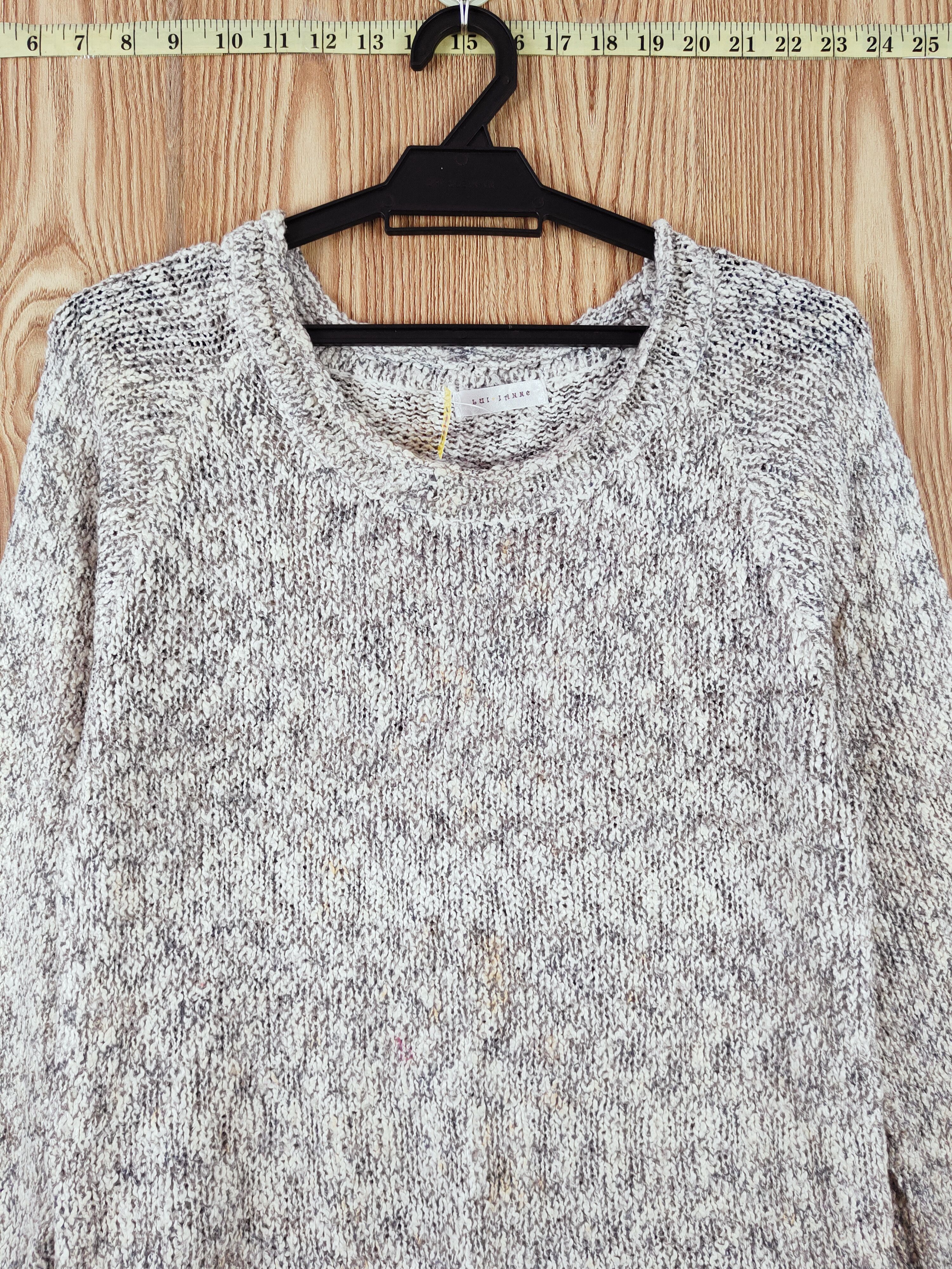 Japanese Brand × Vintage Lai Janne Gray Knitwear Sweatshirts #W753 Size M / US 6-8 / IT 42-44 - 2 Thumbnail