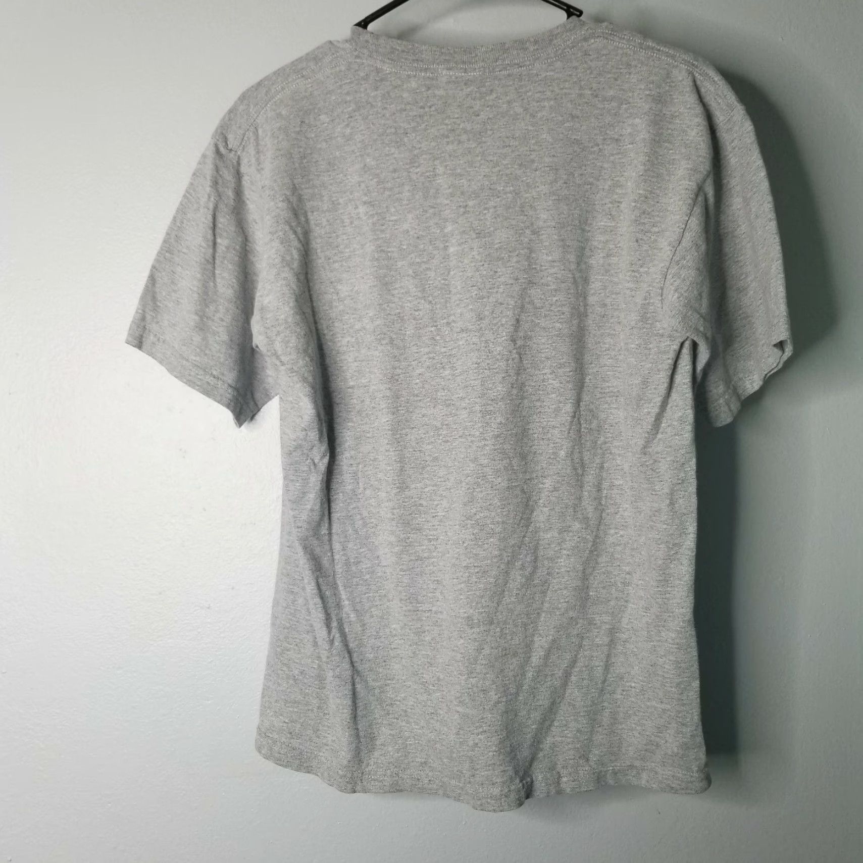Vintage U.S. Navy Bayside Men's T-Shirt Gray Medium M Short Sleeve Graphic Tee USA Made Global Force For Good Patriotic Military Navy Shirt Mens Size US M / EU 48-50 / 2 - 4 Thumbnail
