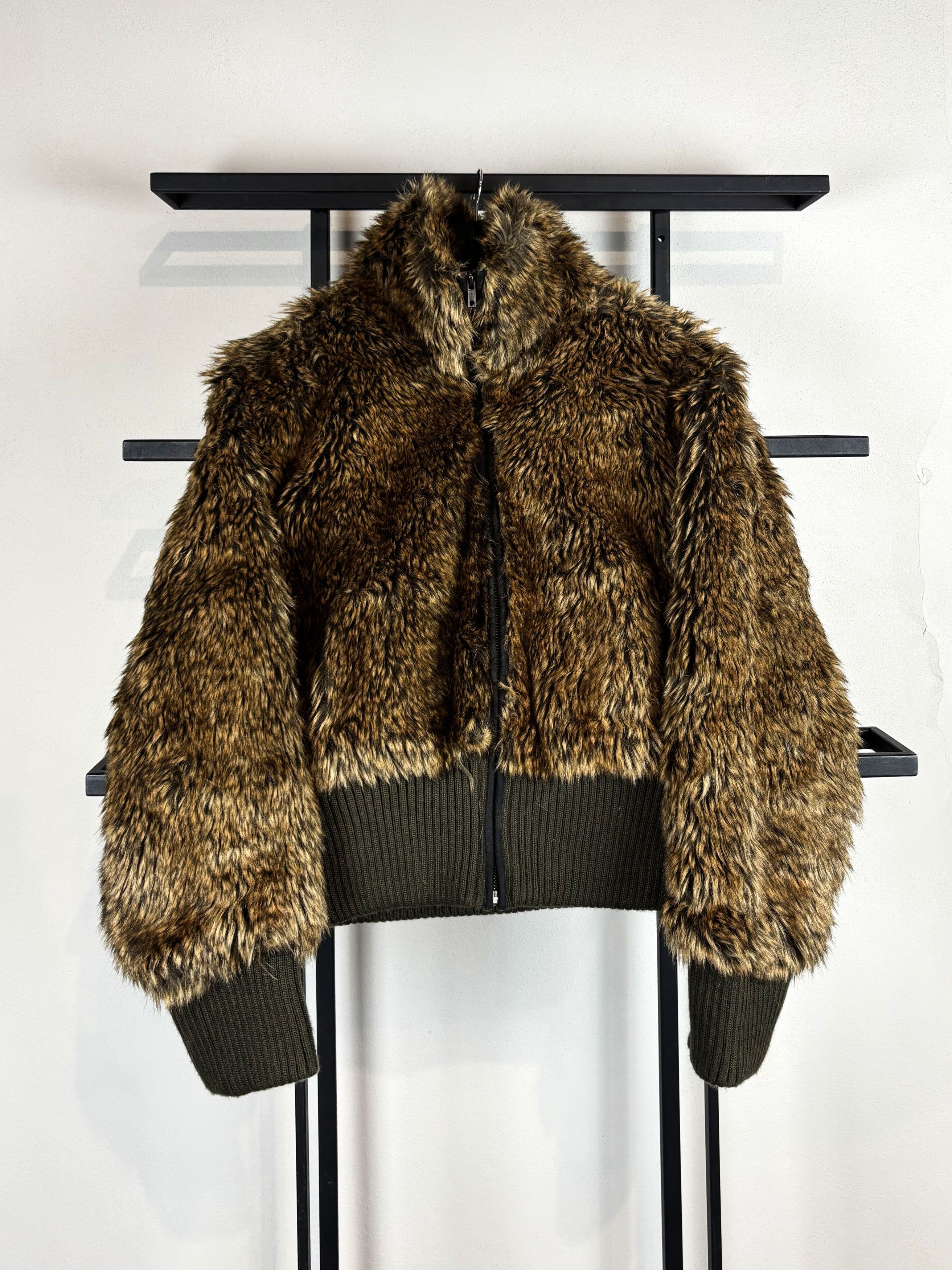 Vintage Y2K Faux Fur Jacket Cropped Brown Soft Grunge Streetwear Fit Size US S / EU 44-46 / 1 - 1 Thumbnail