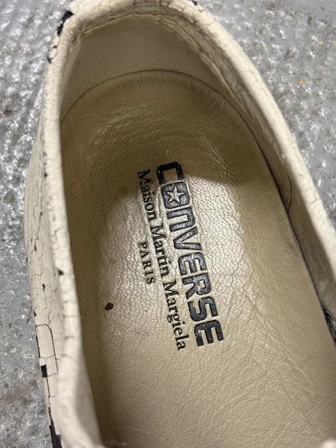 Maison Margiela 2012 Maison Margiela Converse White Painted Sneakers Size US 7.5 / IT 37.5 - 11 Thumbnail