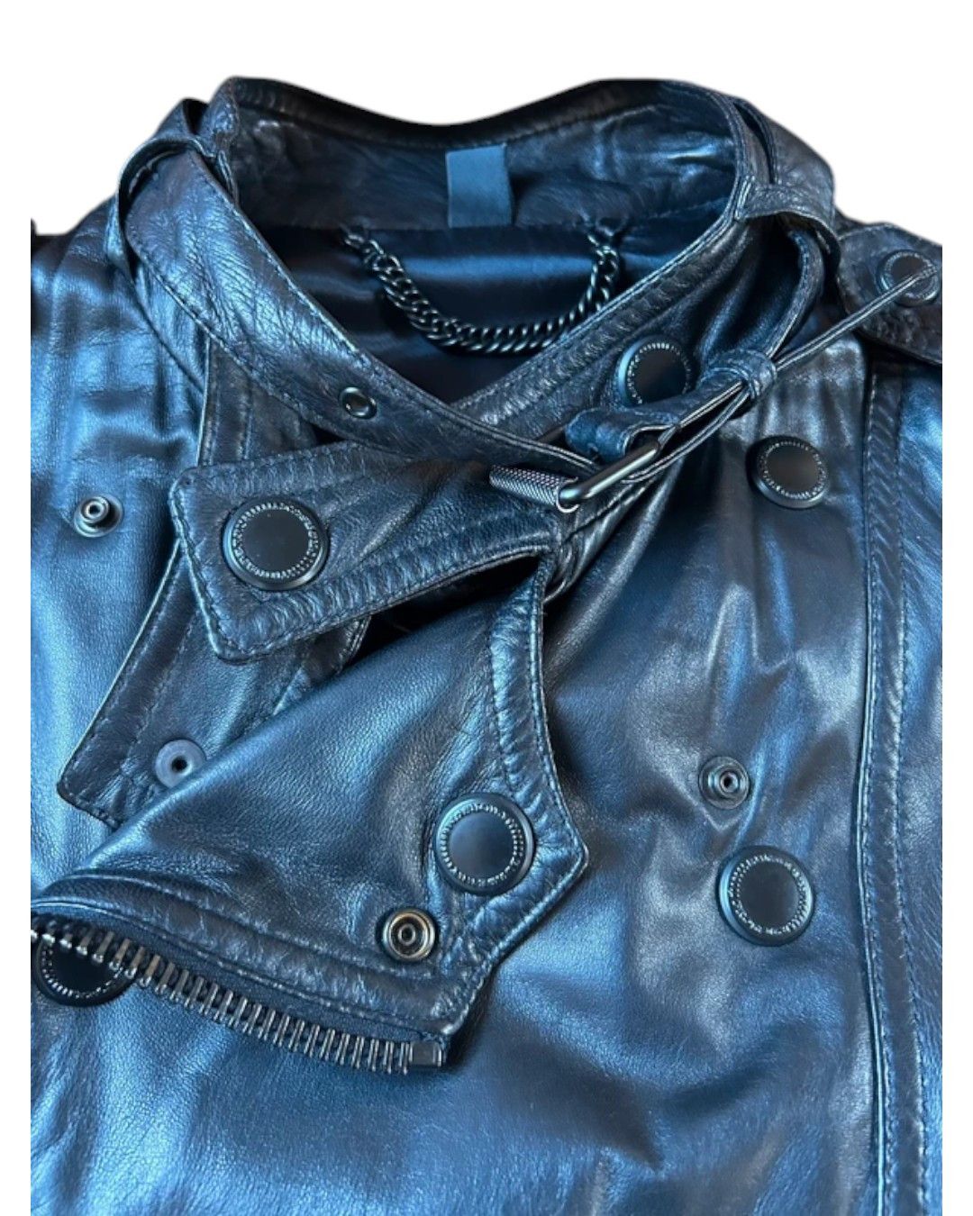 Burberry Prorsum RUNWAY LAMBSKIN LEATHER BIKER JACKET Size US M / EU 48-50 / 2 - 6 Thumbnail