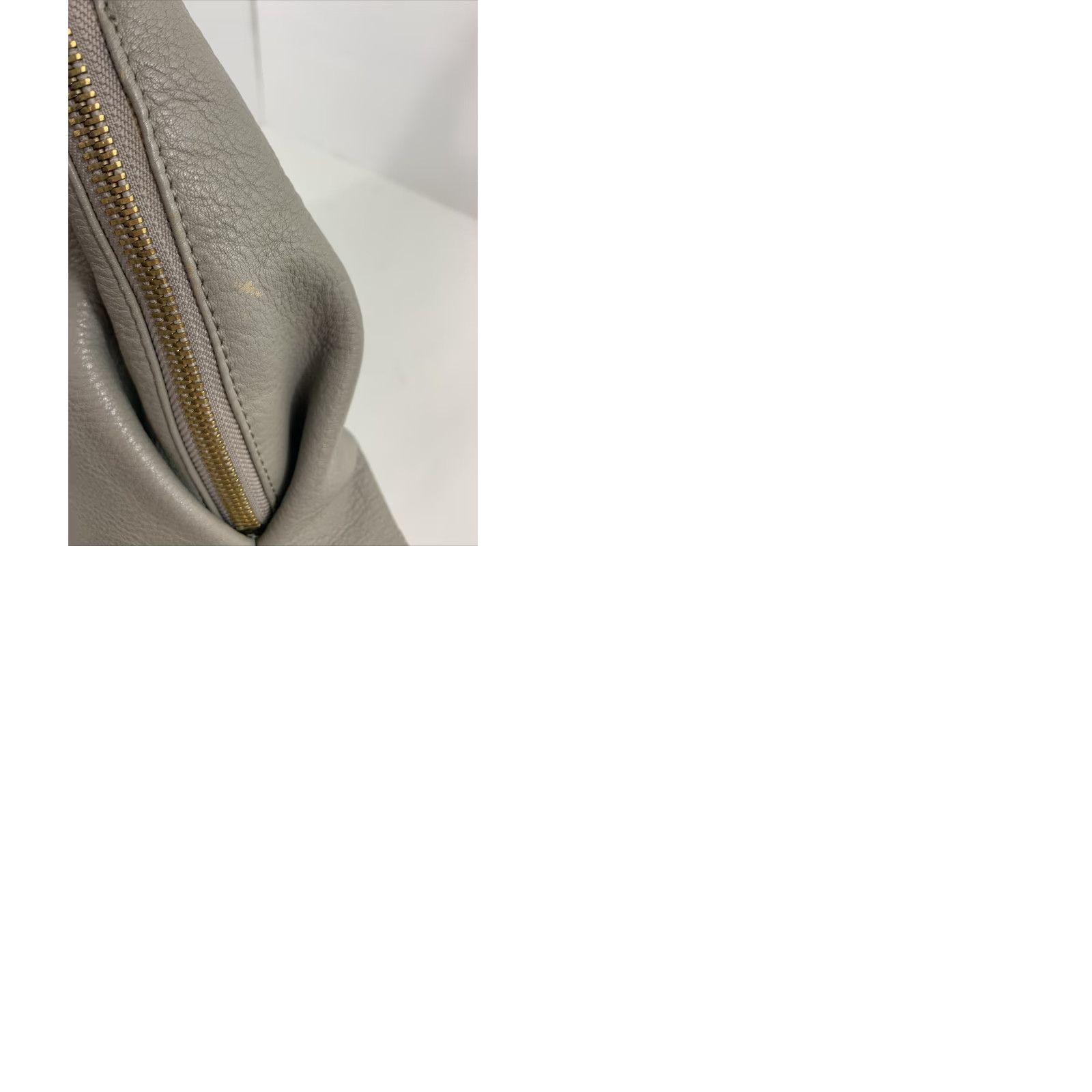 Vince Camuto Vince Camuto Zoe Hobo Ash Gray Leather Tote Zip Satchel/Top Handle Bag, 12x12x5, Zipper, Women, Gray, Zoe, Vince Camuto, Leather Bag, Satchel, Tote Size ONE SIZE - 10 Thumbnail