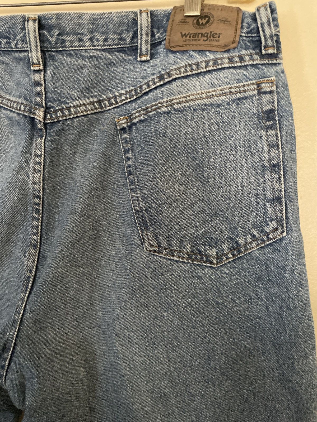 Vintage × Wrangler Wrangler Utility Jean Shorts Men’s Size 38 JORTS Blue Denim Size US 38 / EU 54 - 7 Thumbnail