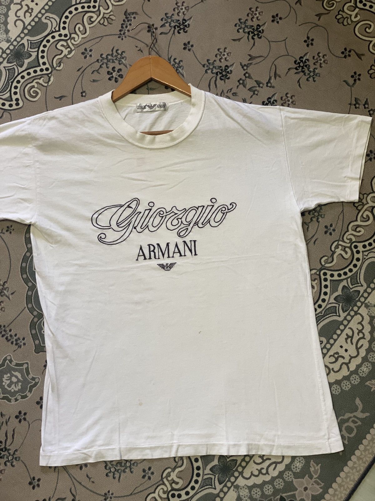 Armani Exchange × Vintage ‼️RARE‼️VINTAGE GIORGIO ARMANI 90S SHIRT TEE🔥 Size US M / EU 48-50 / 2 - 2 Thumbnail