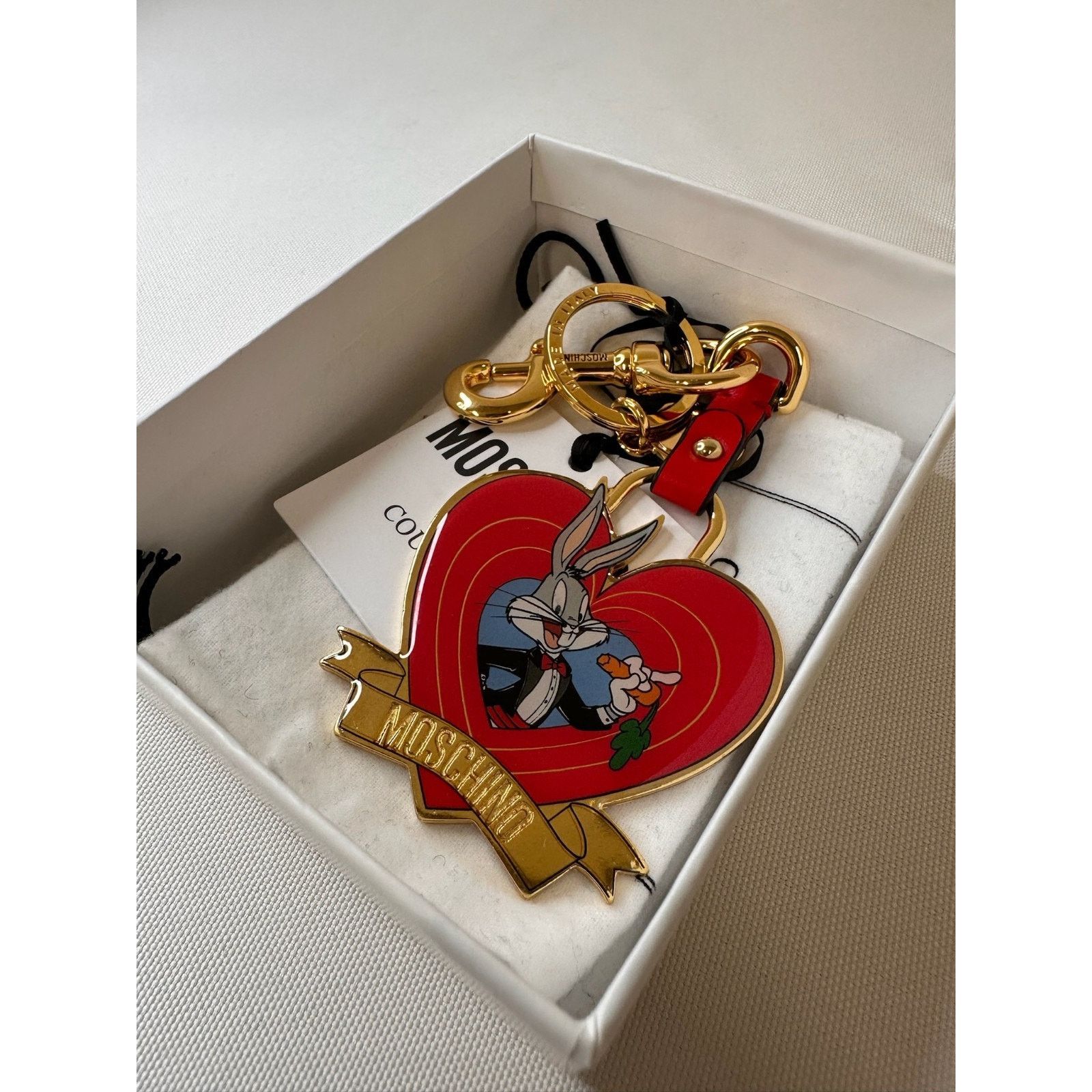 Moschino SS23 MOSCHINO Couture Jeremy Scott Bugs Bunny Heart Keychain Size ONE SIZE - 10 Thumbnail