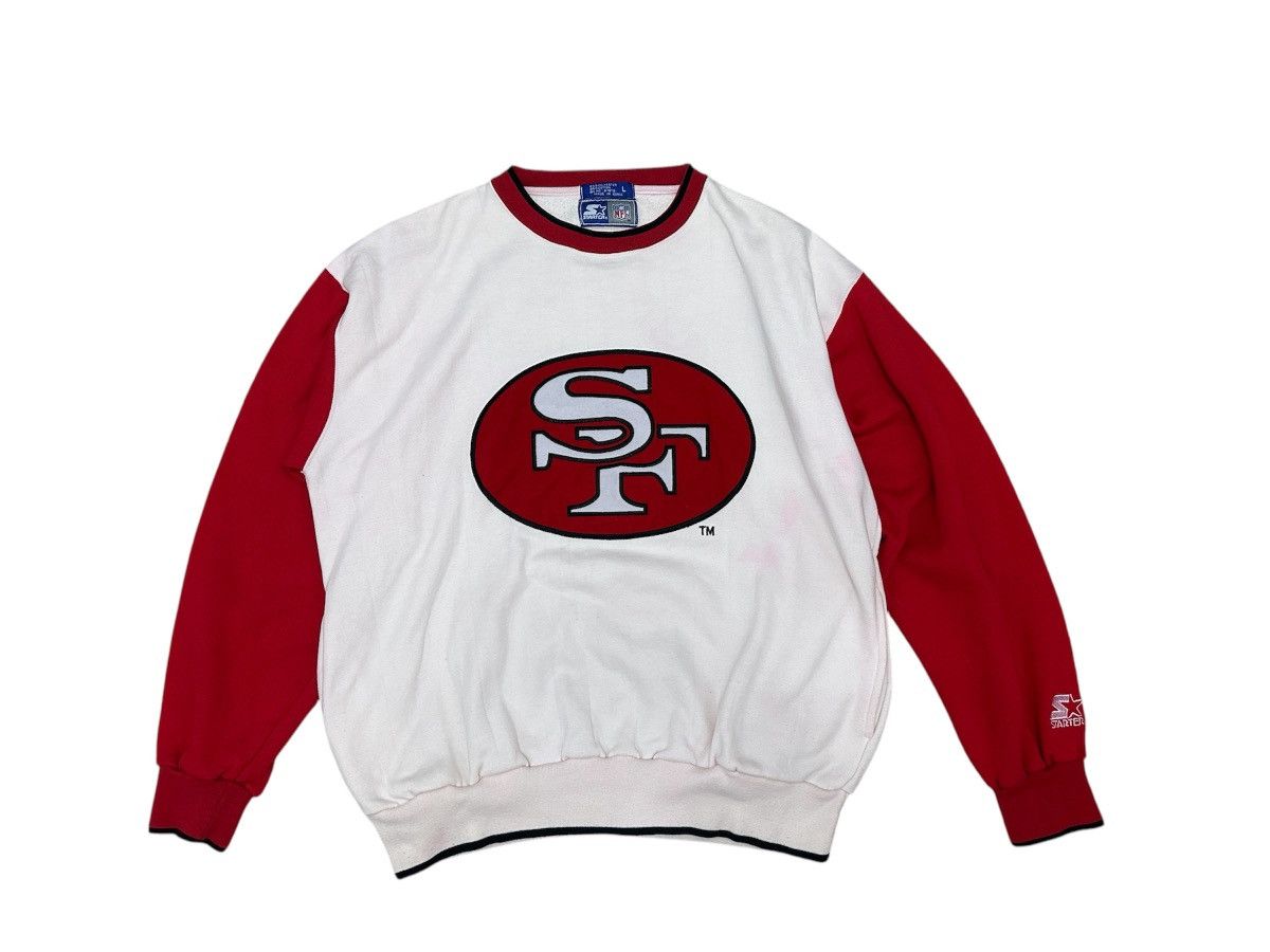 NFL × Starter 🔥🔥🔥Vintage San Francisco SF NFL Crazy Sweatshirt Size US L / EU 52-54 / 3 - 1 Thumbnail
