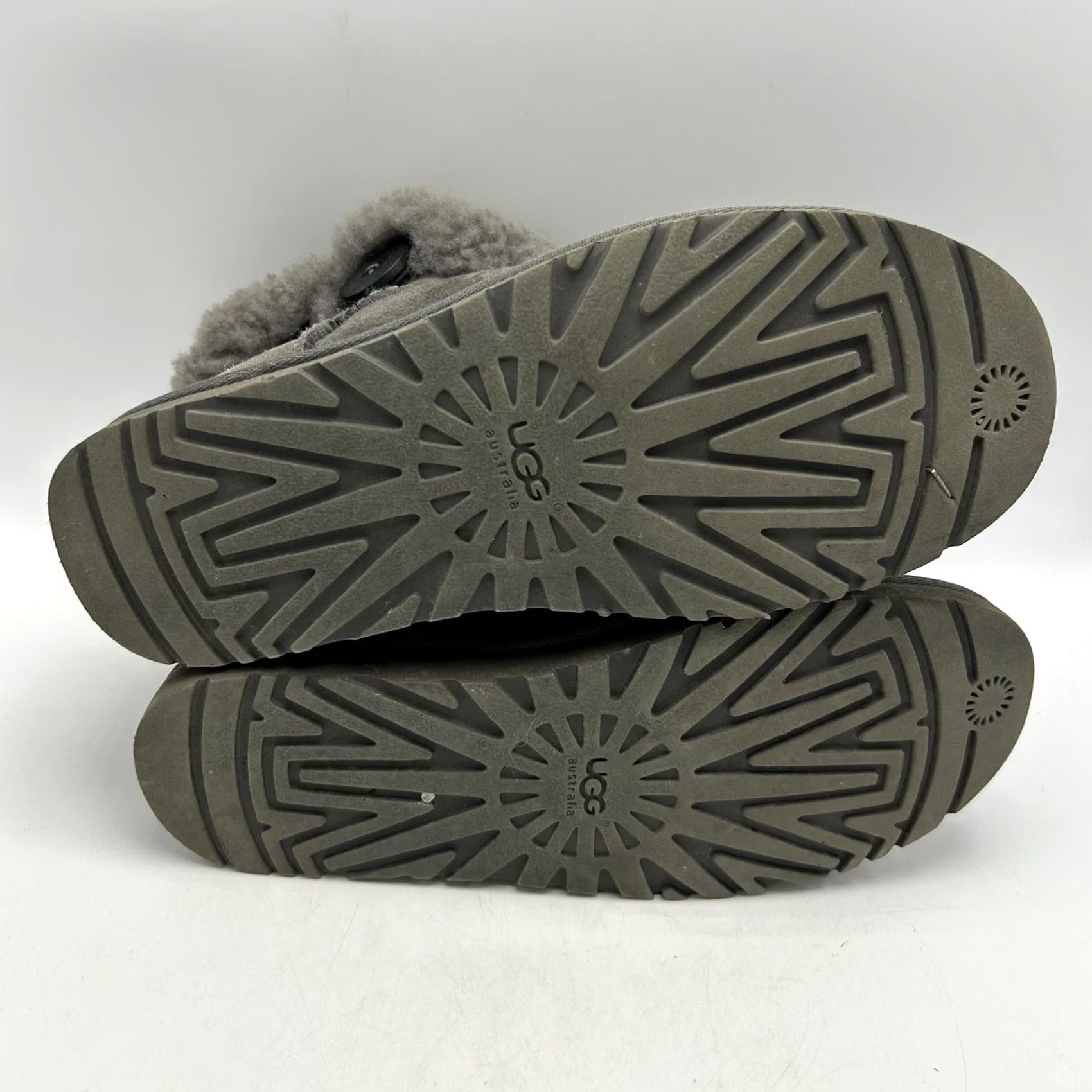 Ugg UGG Bailey Button Mini II Boots Womans 8 M Grey Sheepskin Winter Slip On SN 3352 Size US 8 / IT 38 - 6 Thumbnail
