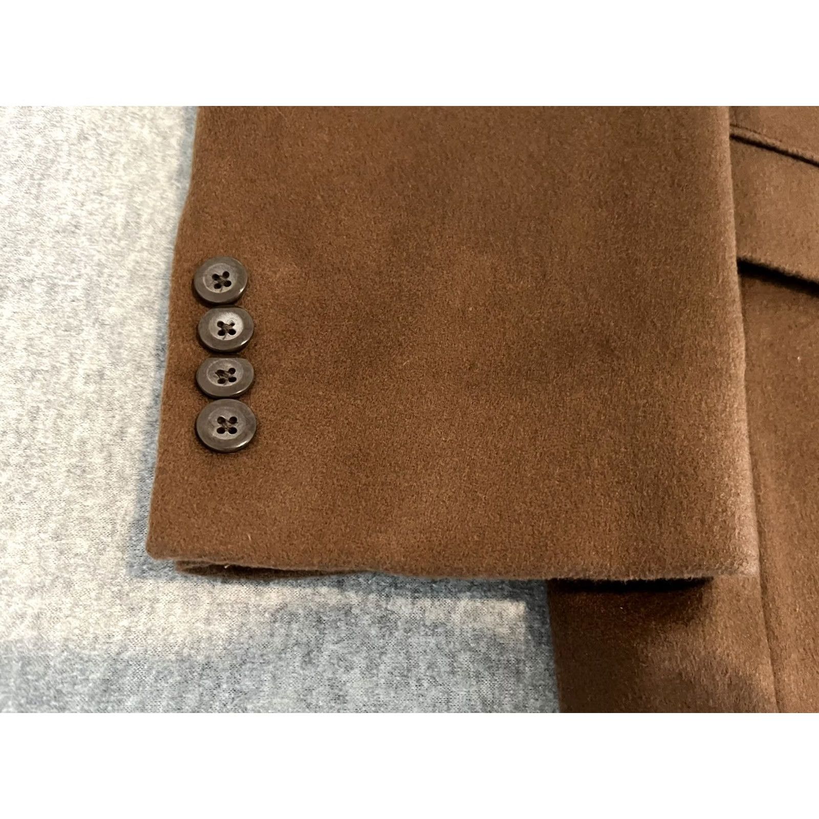 Vintage Harold Powell 100% Cashmere Brown Sport Coat Blazer Jacket Mens 42L Size 42R - 5 Thumbnail